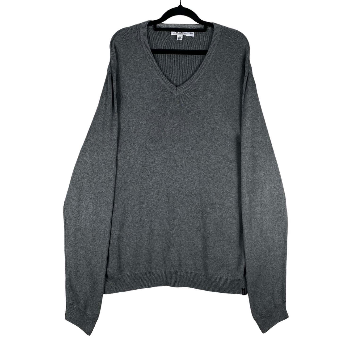 Calvin Klein Grey Basic Knit Sweater Size XL