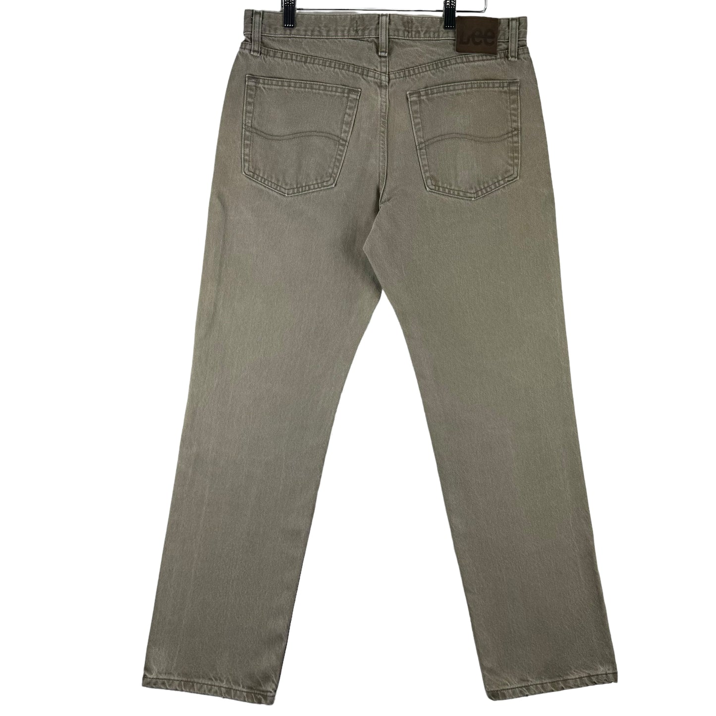 Vintage Lee Jeans 2000's Brown Regular Fit Rigid Denim Bottoms W33