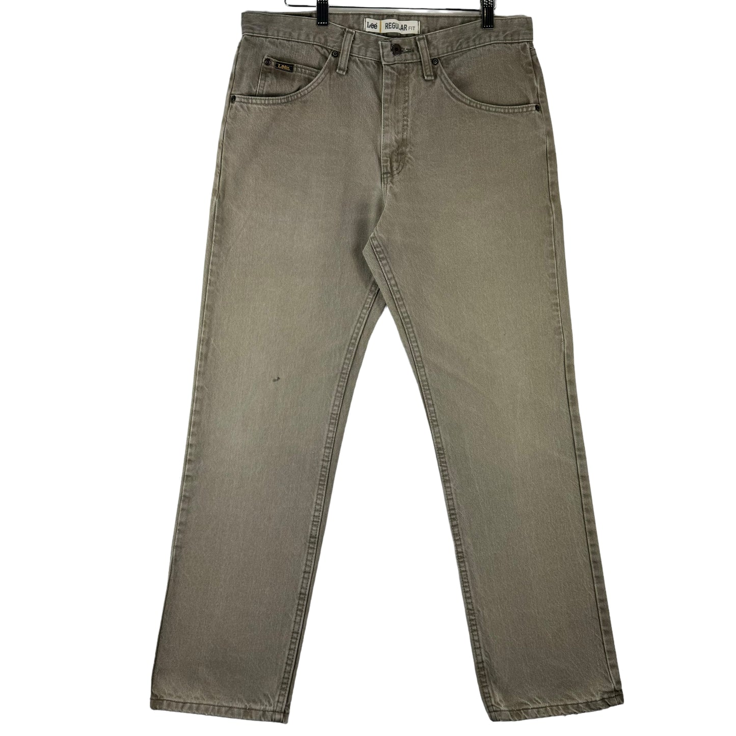 Vintage Lee Jeans 2000's Brown Regular Fit Rigid Denim Bottoms W33