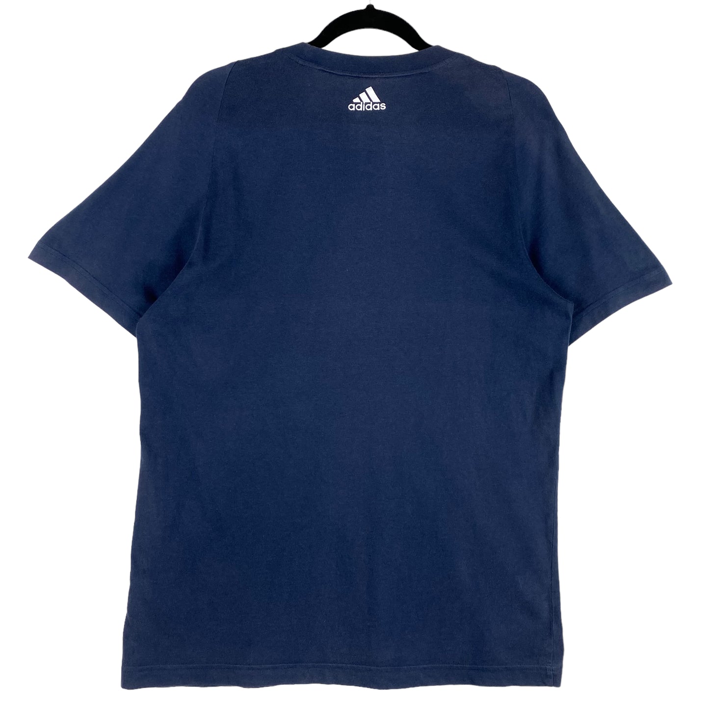 Adidas Dark Blue Monogram Cotton Tee Shirt Size M