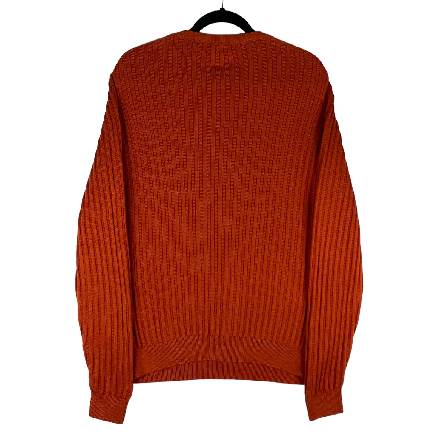 Vintage Nautica 2000's Orange Cable Knit Sweater Size S