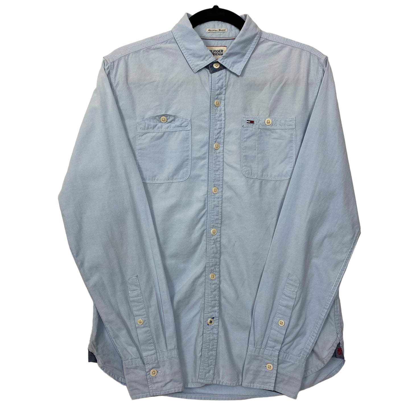 Tommy Hilfiger Light Blue Slim Fit Long Sleeve Dress Shirt Size S