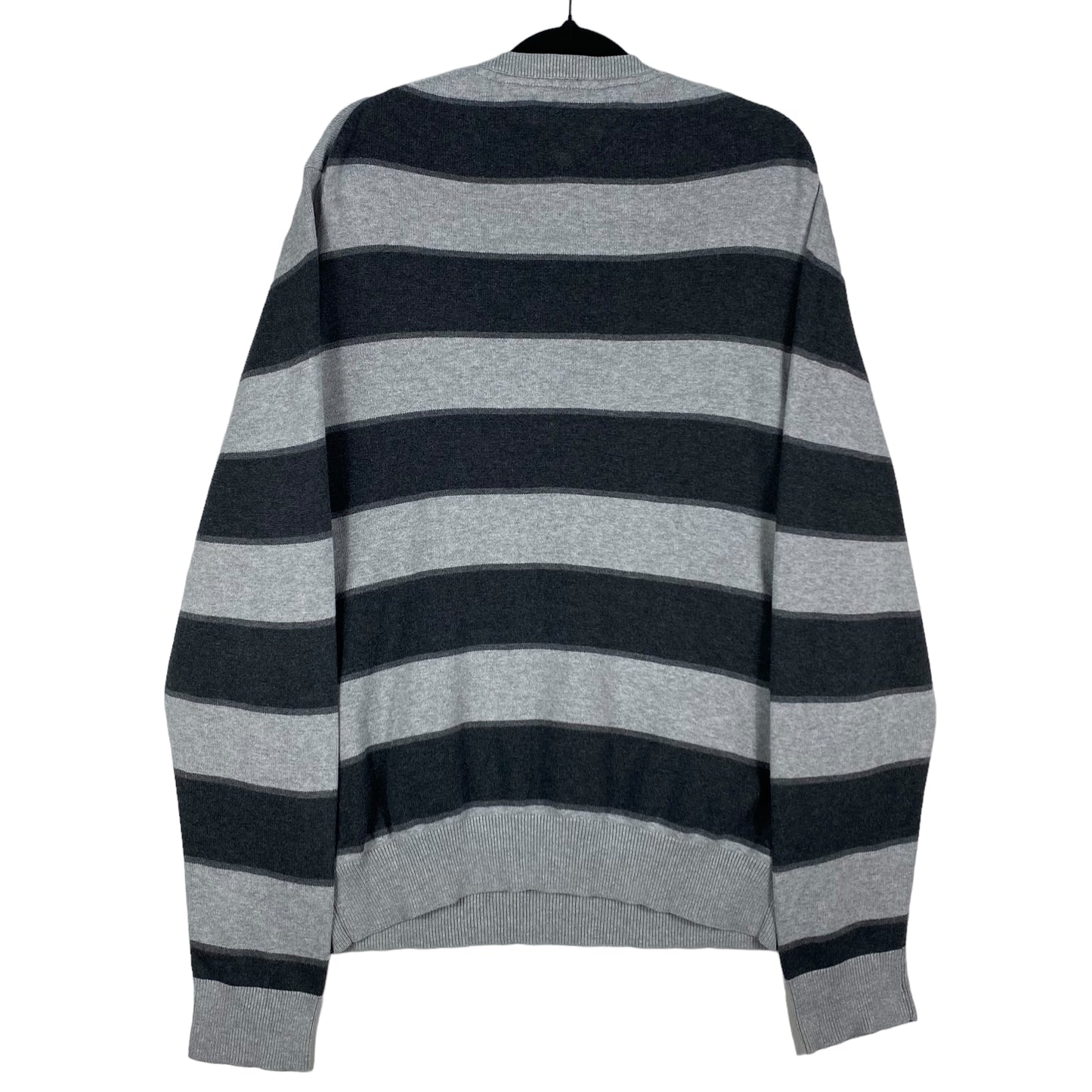 Tommy Hilfiger Grey Striped Knit Seater Size L