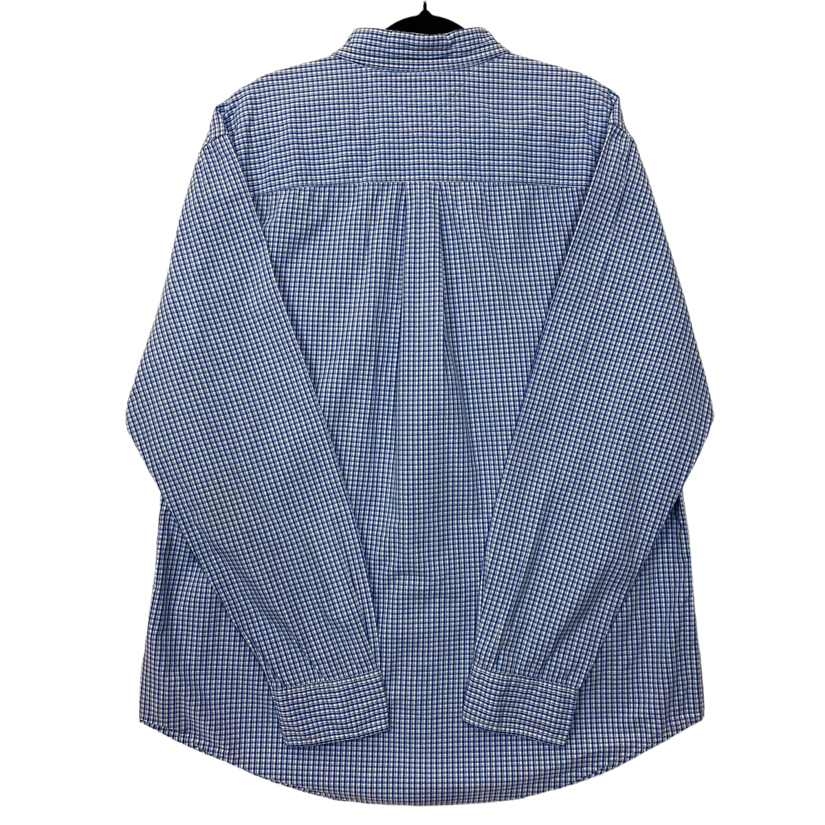 Tommy Hilfiger Blue Long Sleeve Checkered Dress Shirt Size XL