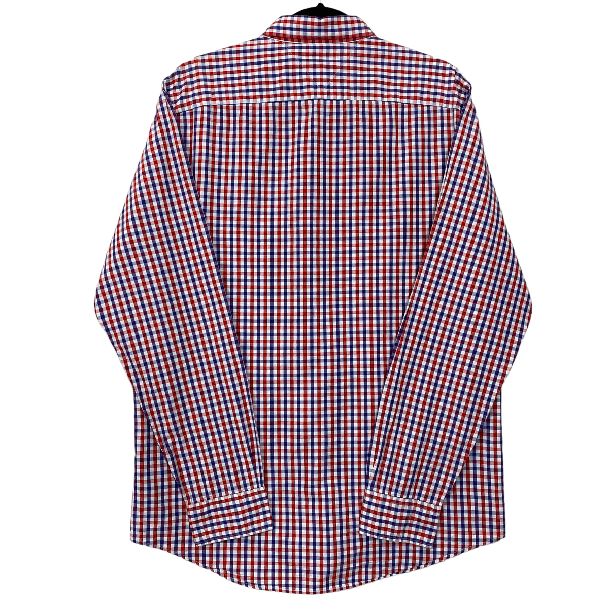 Tommy Hilfiger Red & Blue Long Sleeve Checkered Dress Shirt Size L