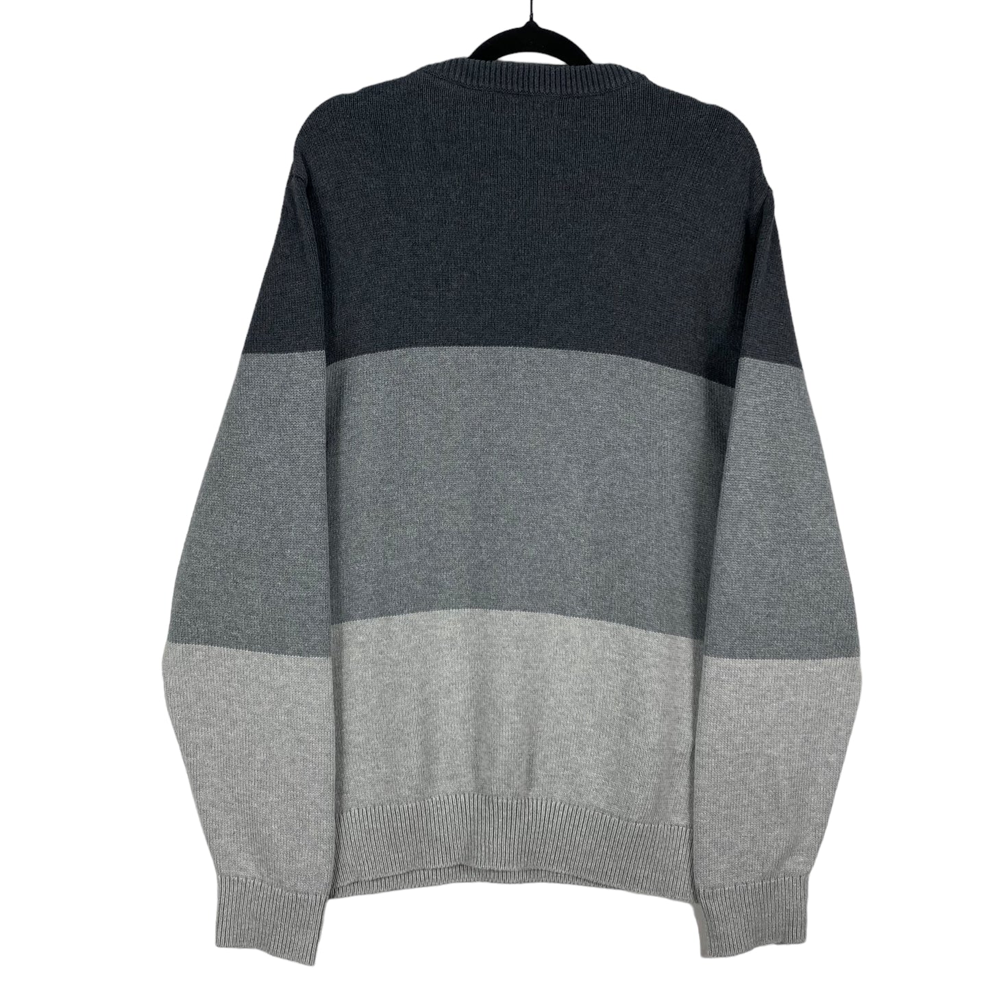 Nautica Grey Colour Block Knit Sweater Size L