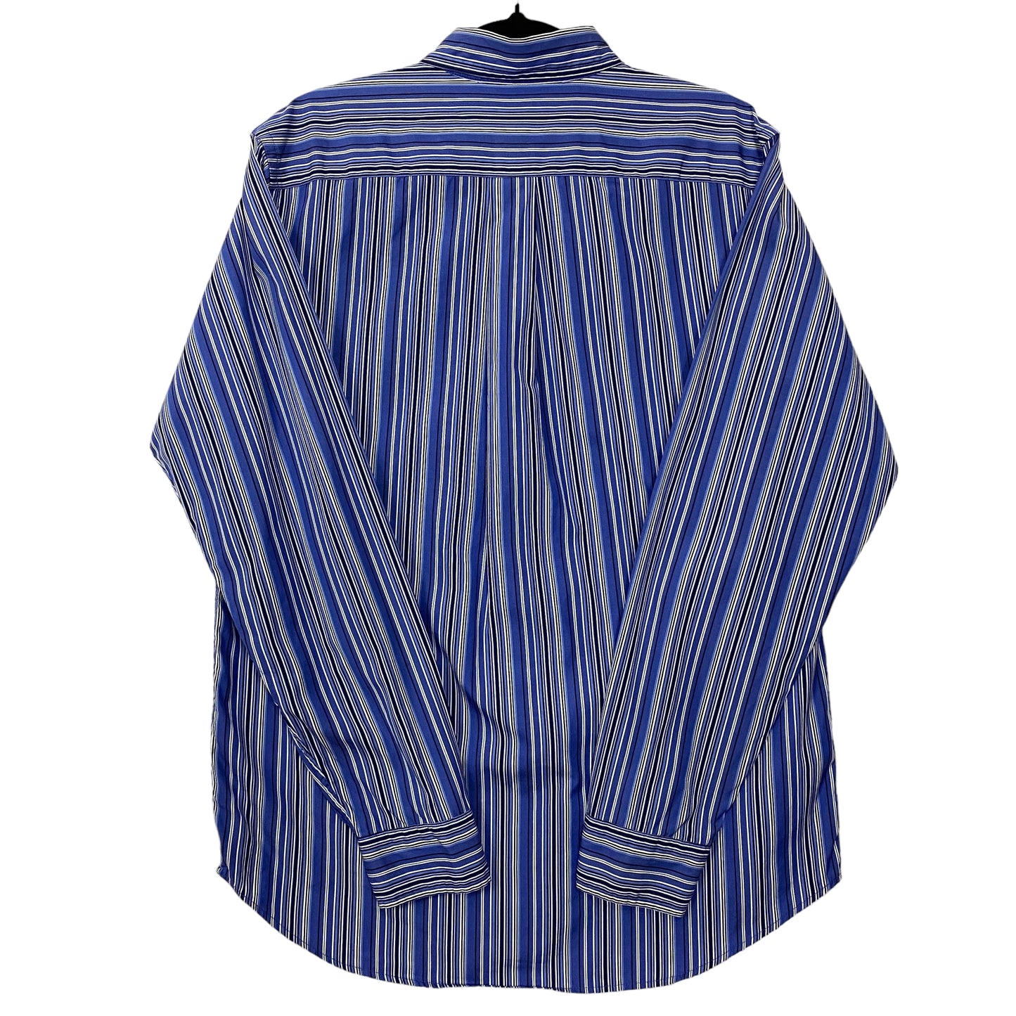 Vintage Polo Ralph Lauren Blue Striped Long Sleeve Dress Shirt Size S