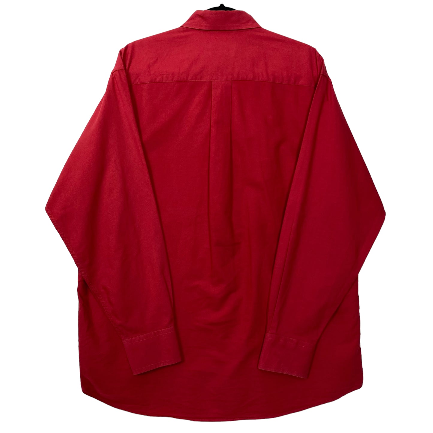 Nautica Red 100% Cotton Long Sleeve Dress Shirt Size XL