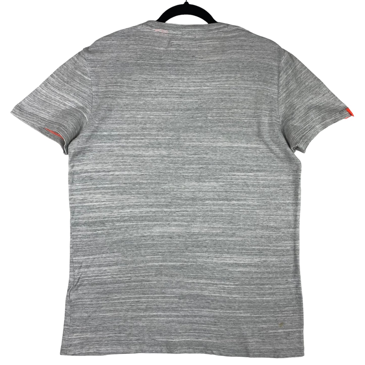 Superdry Light Grey Basic Embroidered Cotton Tee Shirt Size S