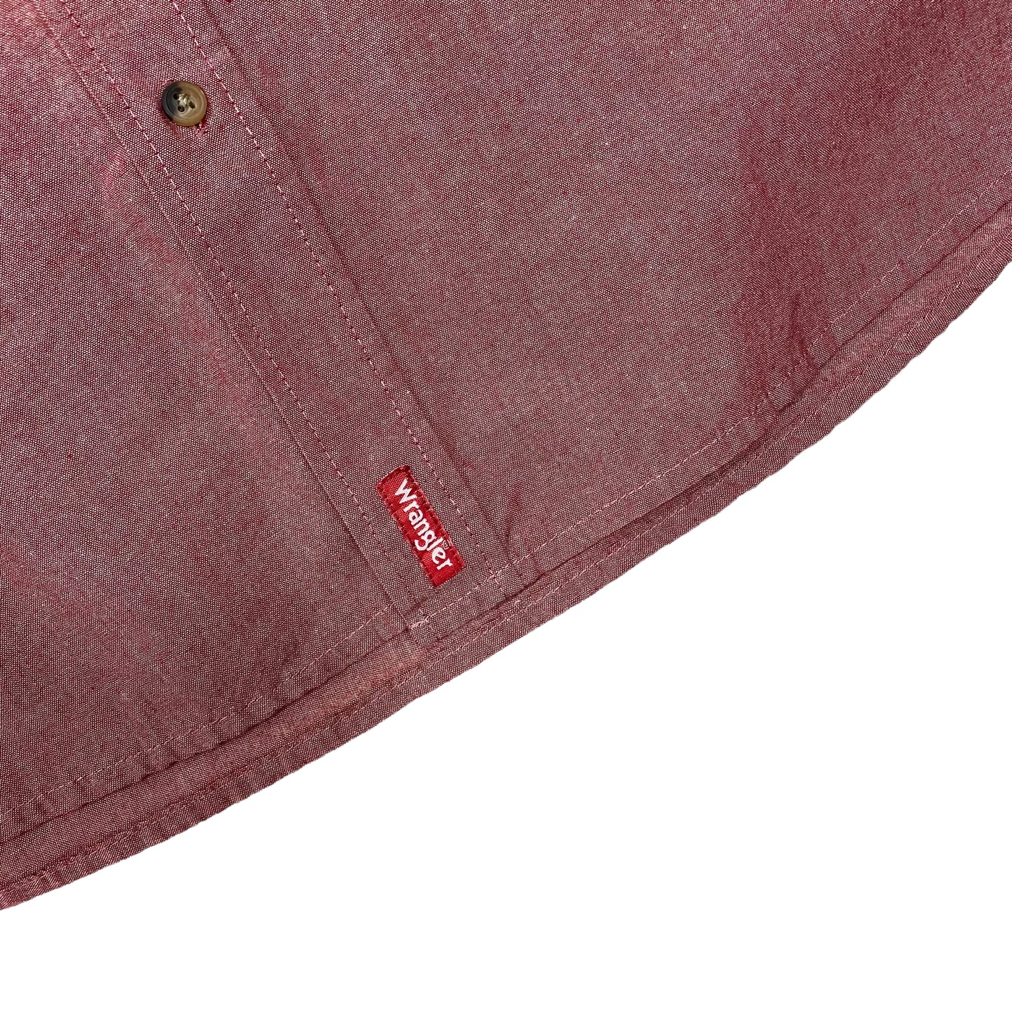 Wrangler Coral Red Short Sleeve Casual Button Shirt Size XL