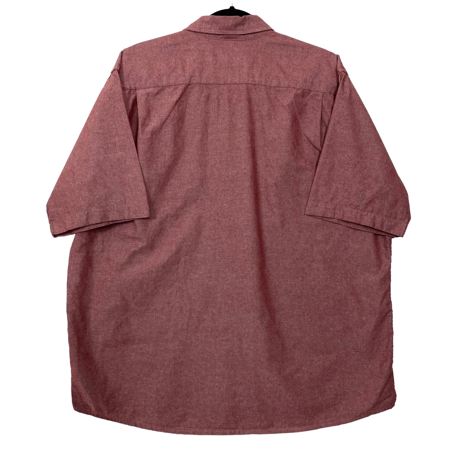 Wrangler Coral Red Short Sleeve Casual Button Shirt Size XL