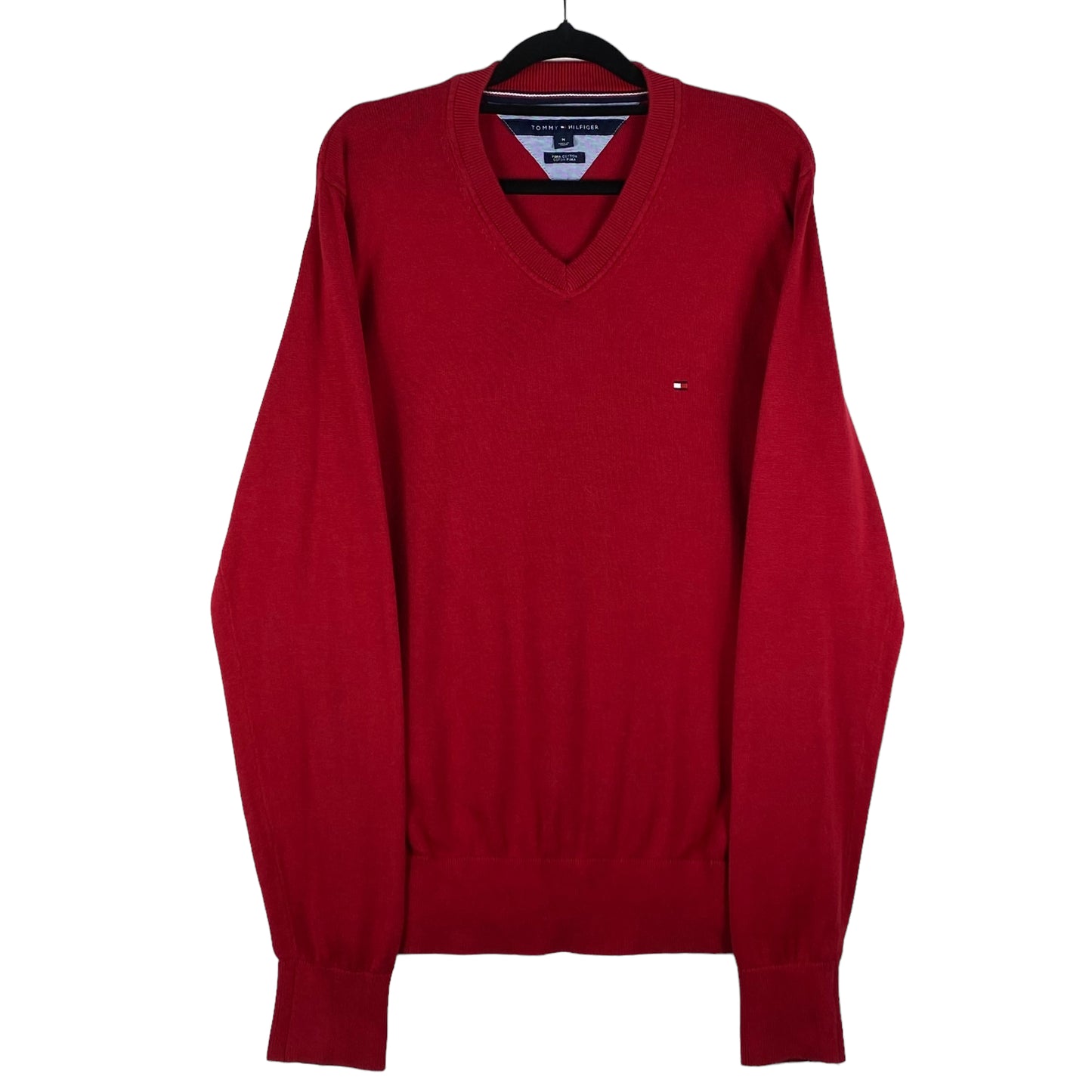 Tommy Hilfiger Wine Red Knit Sweater Size M