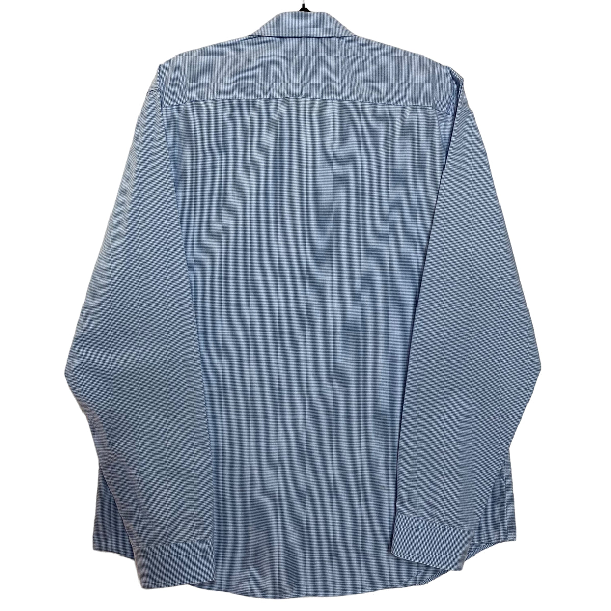 Calvin Klein Light Blue Checkered Infinite Cool Long Sleeve Dress Shirt Size L