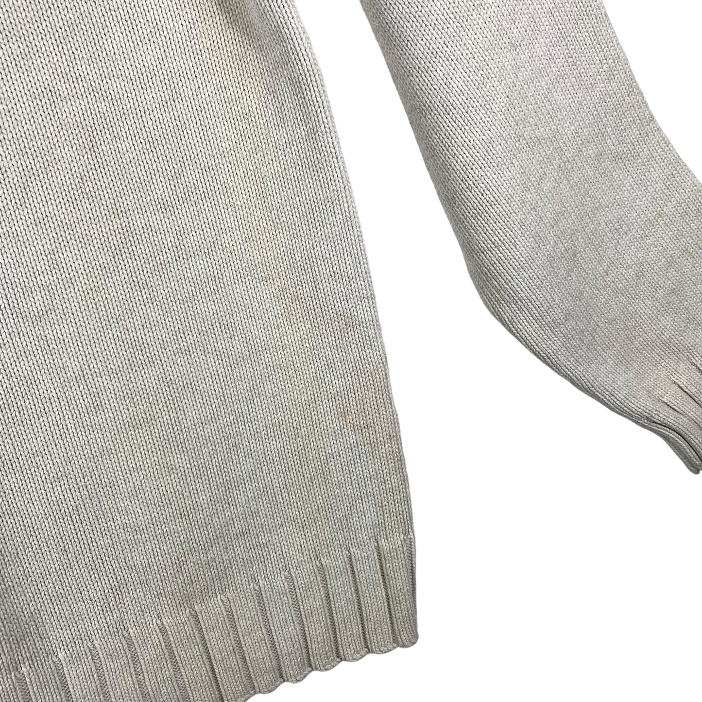 Vintage Tommy Hilfiger 90's Oat Grey Heavy Knit Sweater Size L