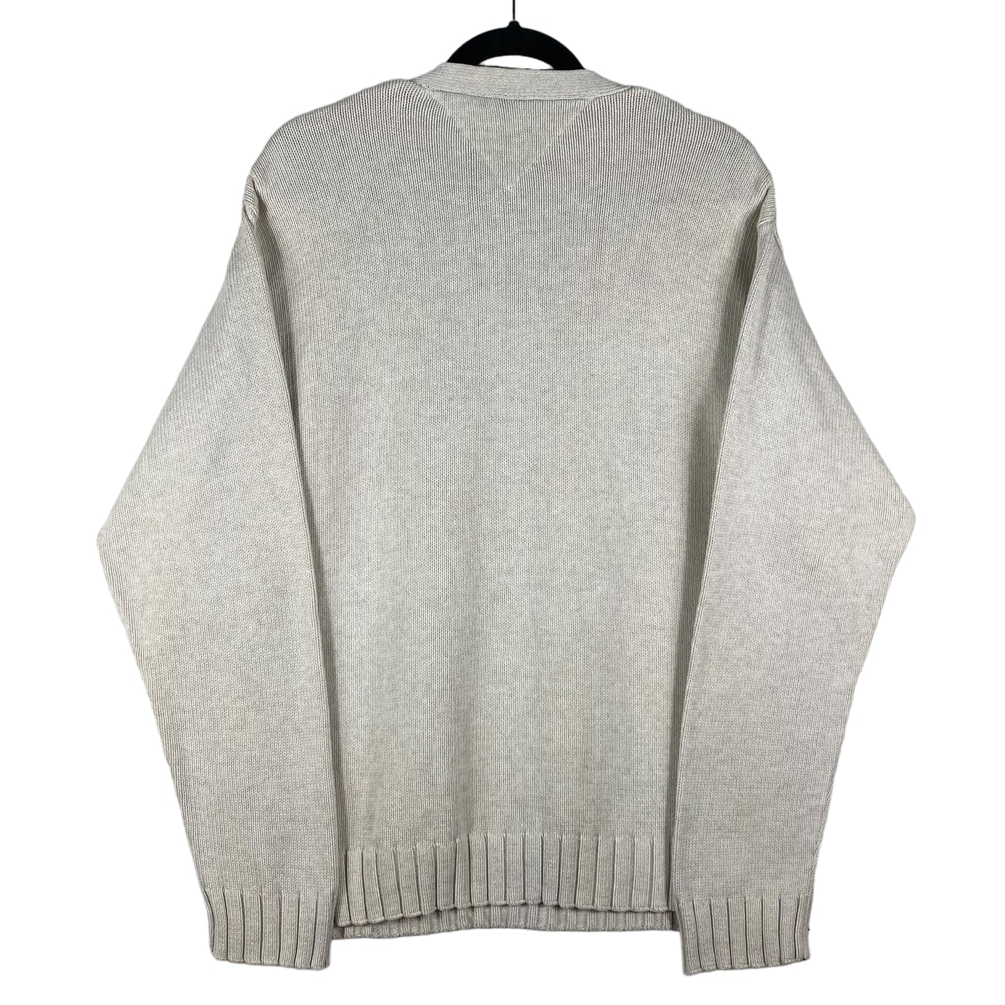 Vintage Tommy Hilfiger 90's Oat Grey Heavy Knit Sweater Size L
