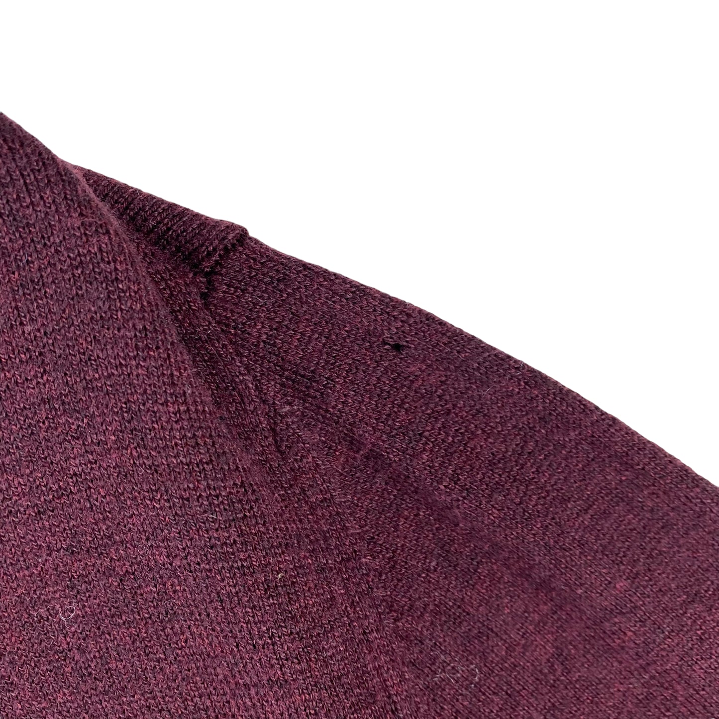 Nautica Maroon Brown Quarter Zip Light Knit Sweater Size M