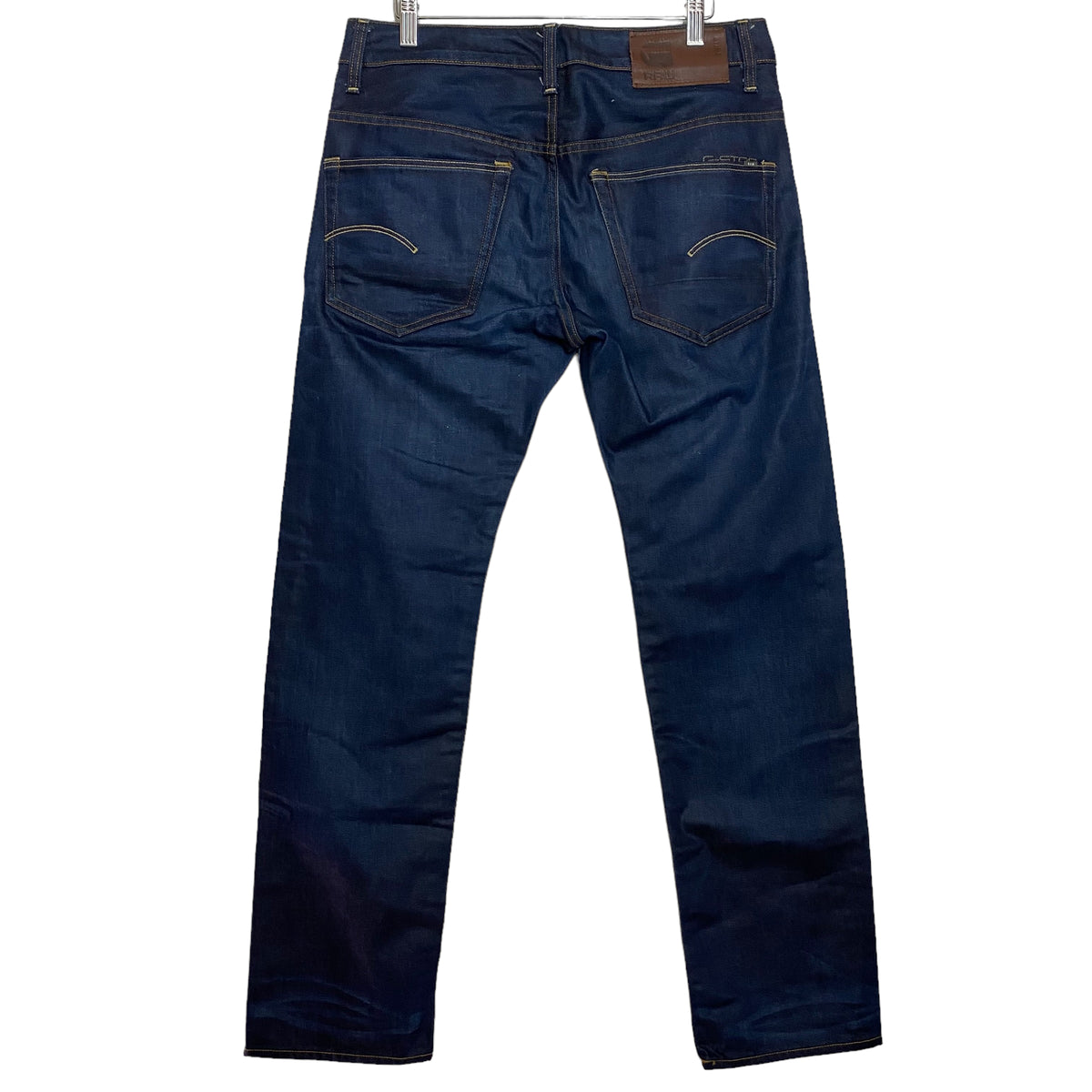G Star Raw Jeans Dark Blue Regular Straight Denim Pant Bottoms W32