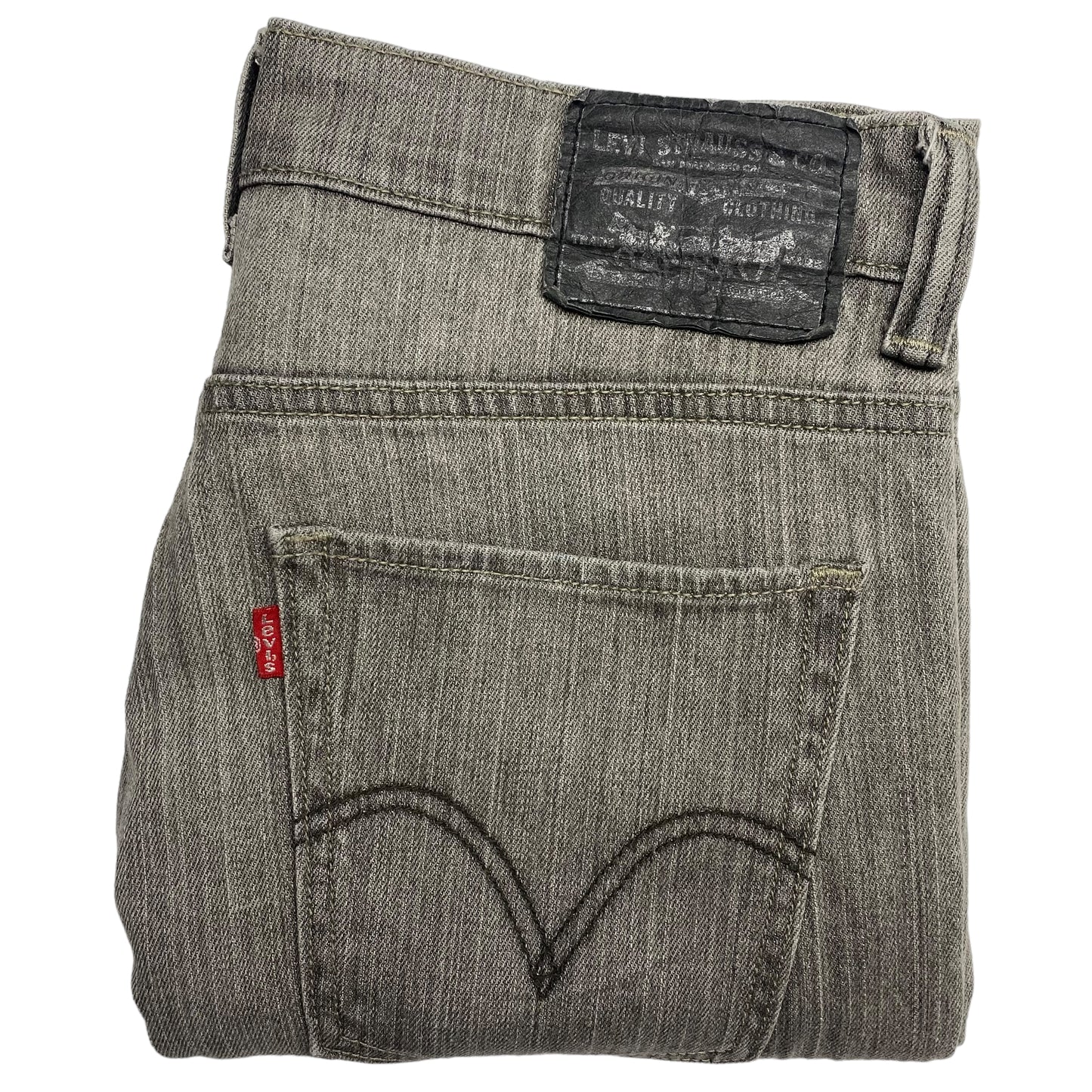 Vintage Levis 511 Jeans 2000's Grey Skinny Fit Denim Pant Bottoms W32