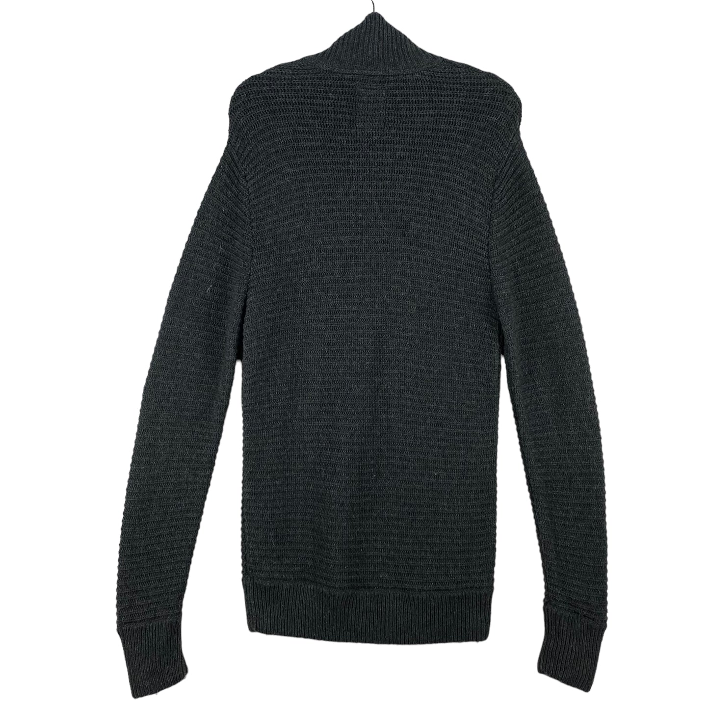 Levis Dark Grey Quarter Button Knit Sweater Size S