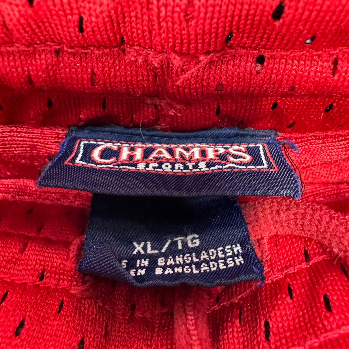 Vintage Champs Sports 90's Red White & Black Sport Shorts Size XL