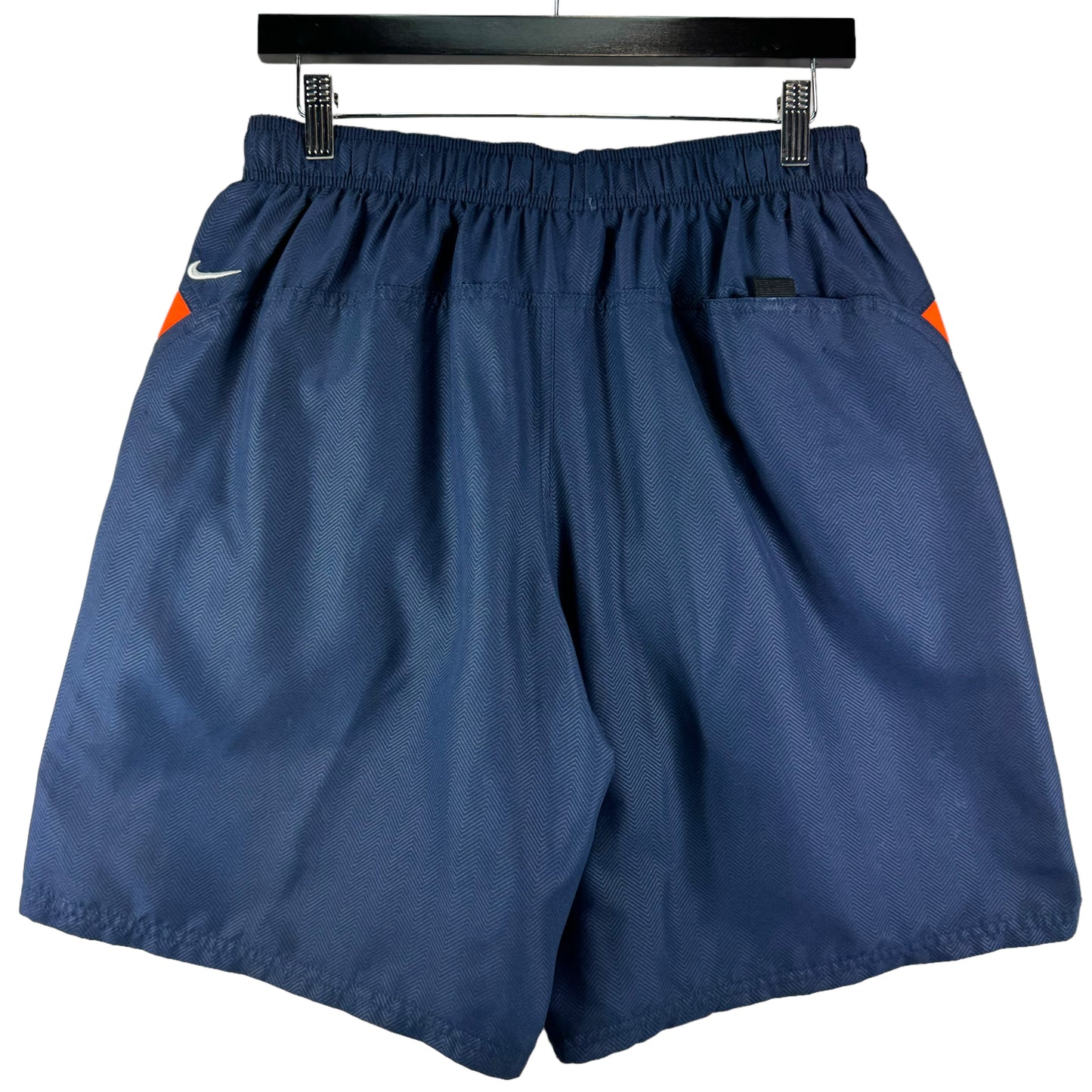 Nike Dark Blue & Orange Sport Shorts Size L