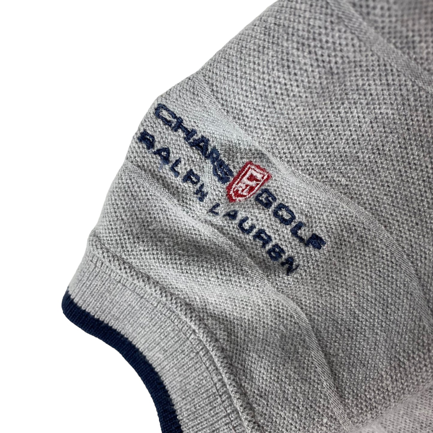 Vintage Ralph Lauren Chaps Golf 90's Textured Cotton Polo Shirt Size L