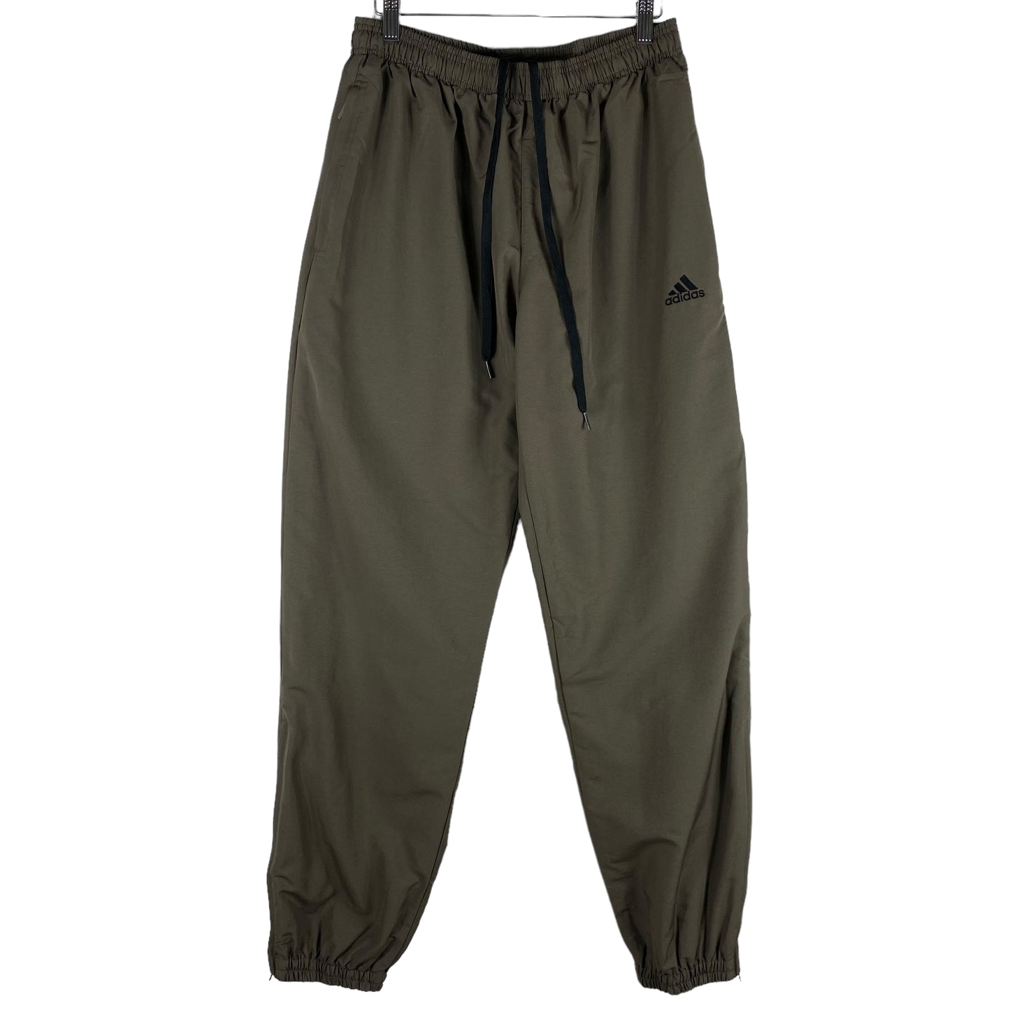 Vintage Adidas 90's Olive Green Basic Track Pant Bottoms Size S