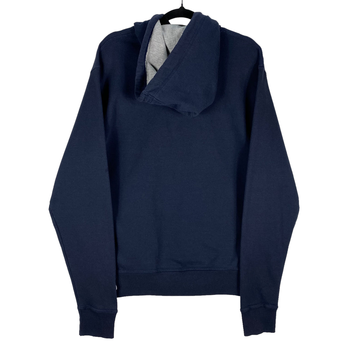 Champion Dark Blue Embroidered Chest Script Cotton Hoodie Size S