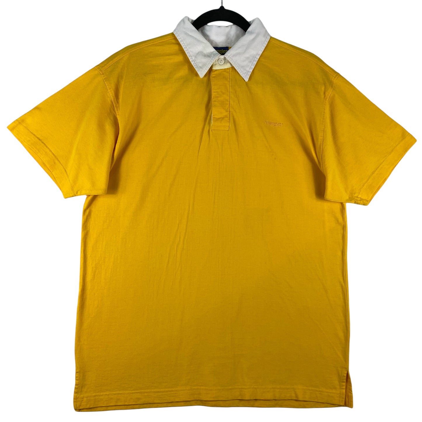 Vintage Wrangler 80's Yellow Cotton Polo Shirt Size M