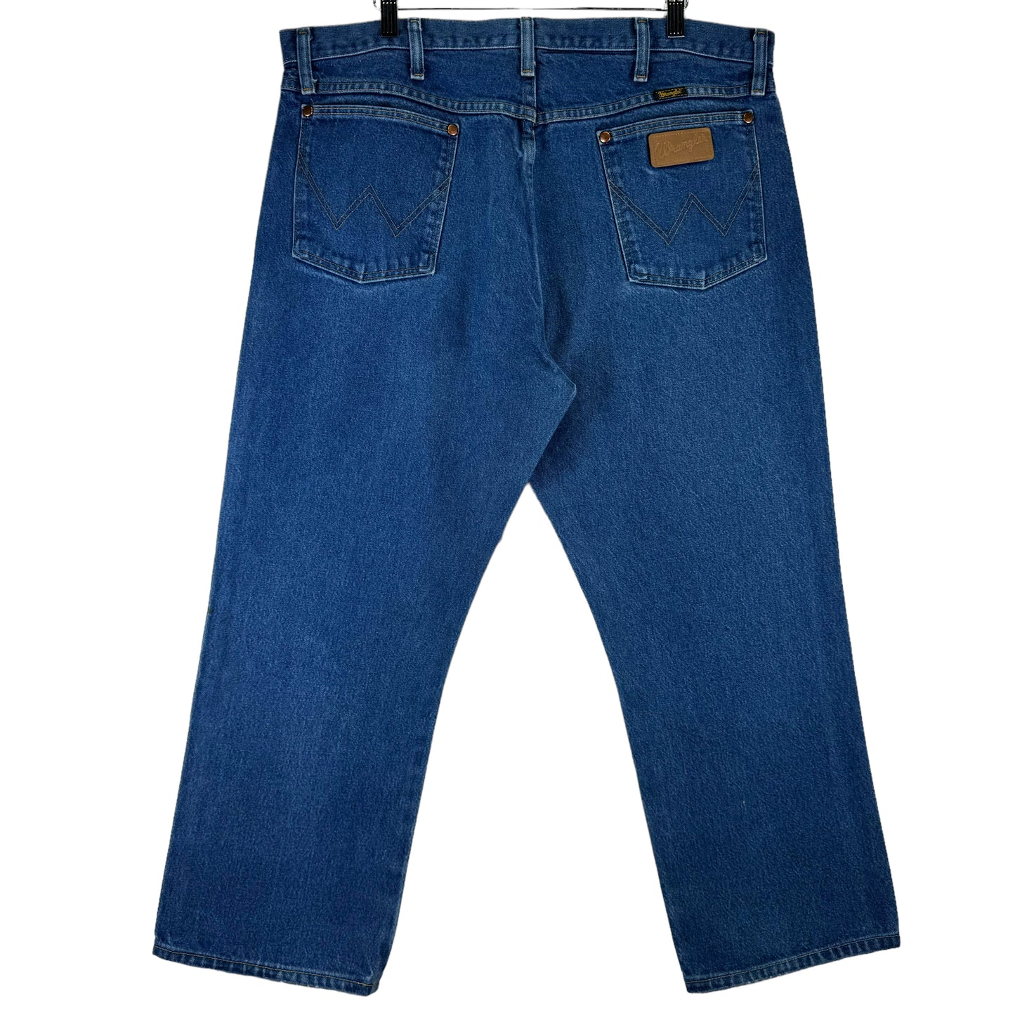 Vintage Wrangler Jeans 90's Blue Rigid Cowboy Cropped Denim Bottoms W38