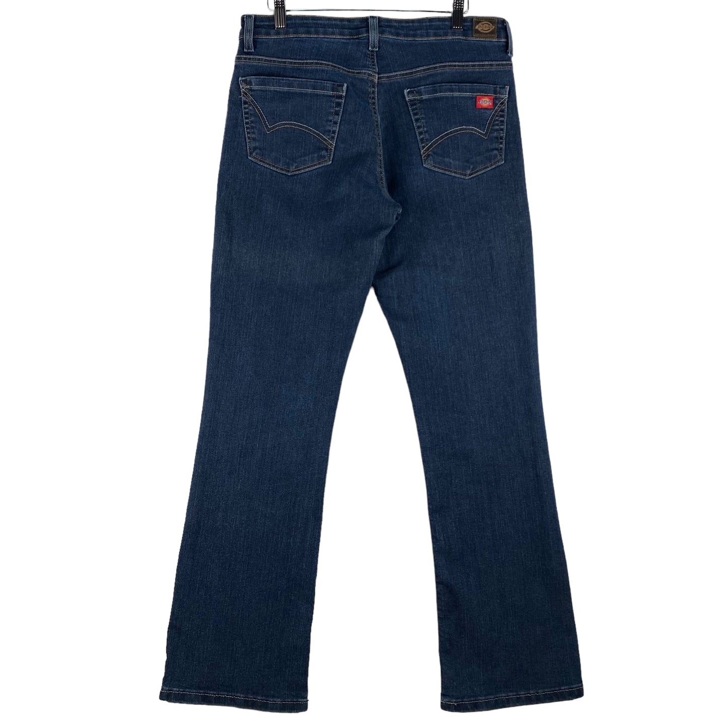 Dickies Jeans Womens Dark Blue Stretch Bootcut Denim Bottoms W32