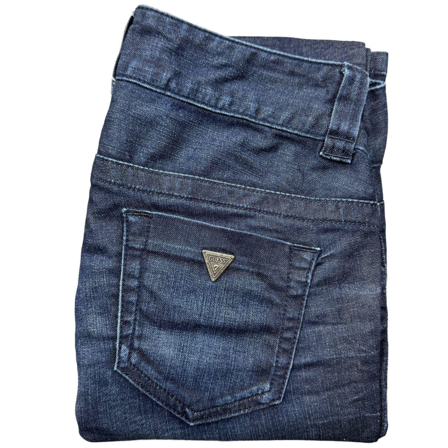 Guess Jeans Womens Dark Blue Extra Skinny Bootcut Denim Bottoms W26