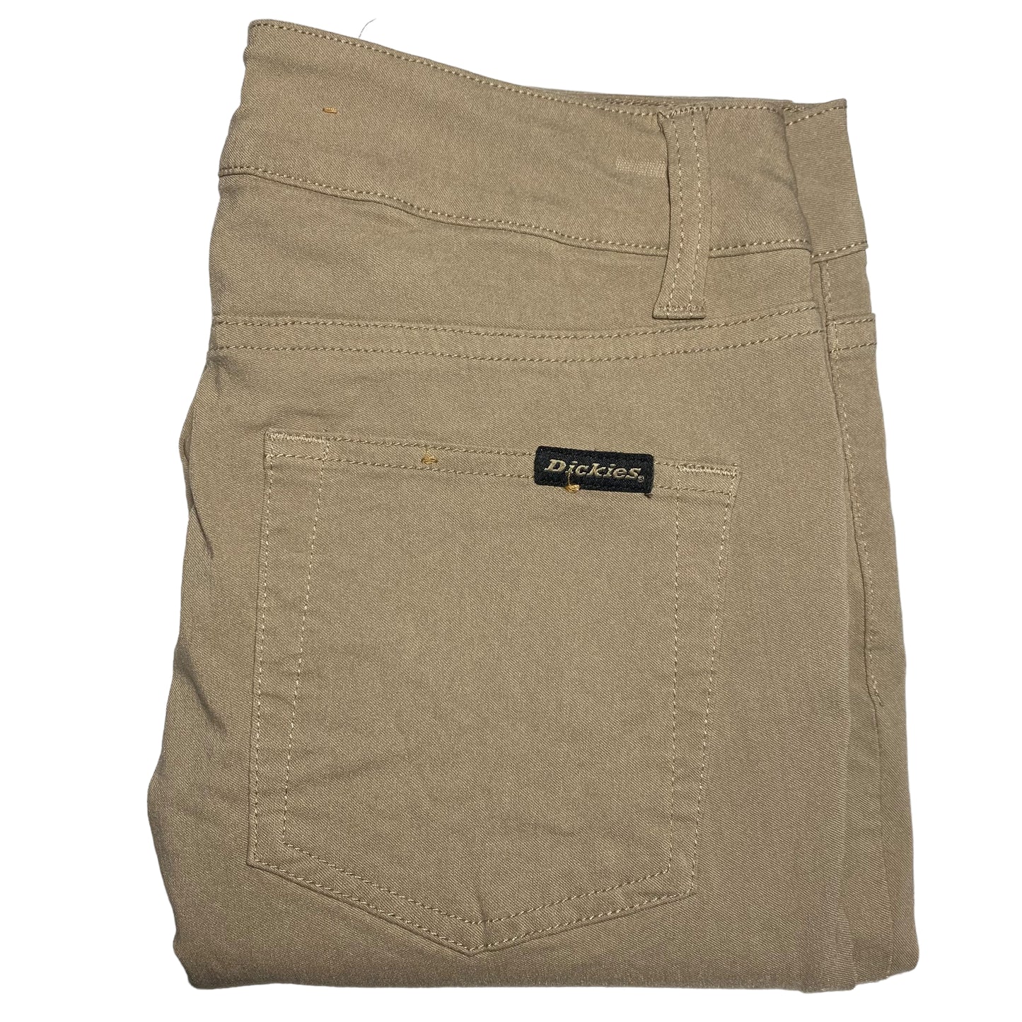 Dickies Womens Light Brown Skinny Extra Stretchy Denim Bottoms W27