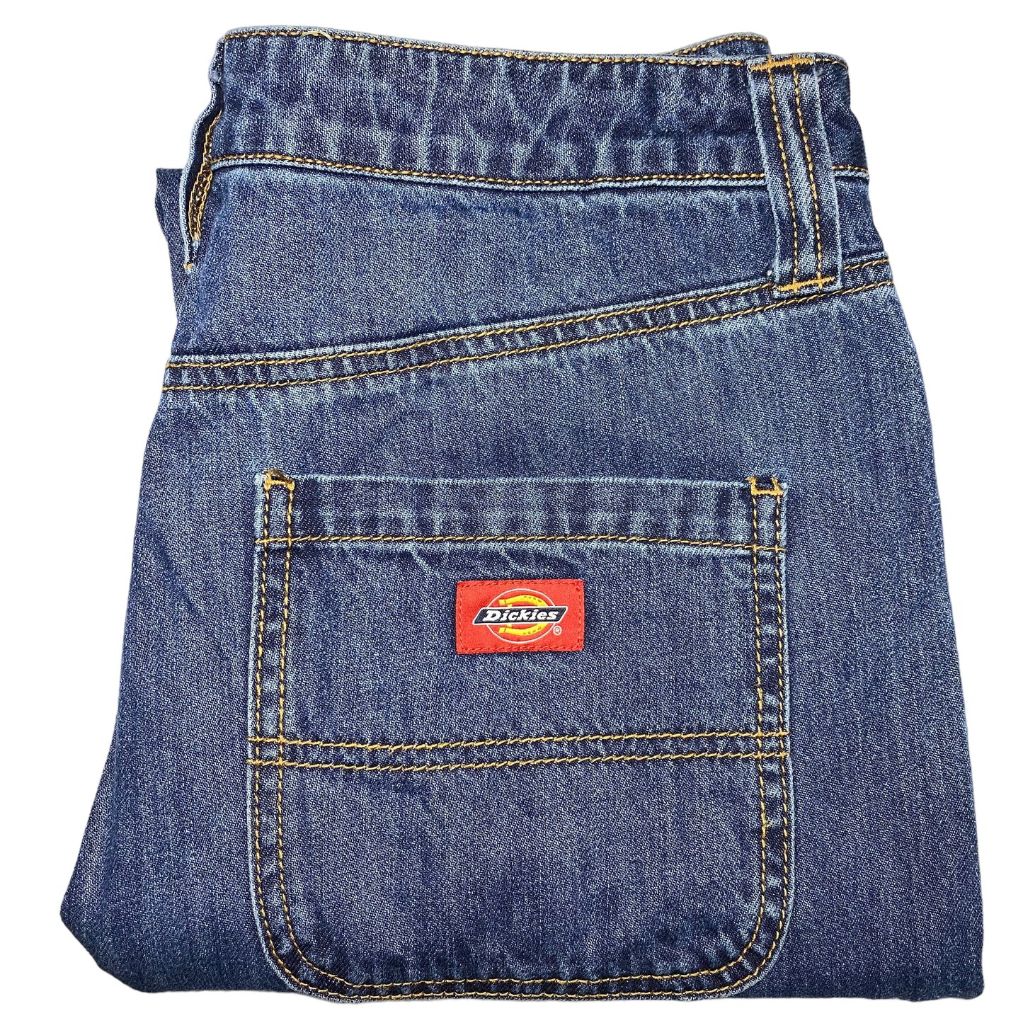 Dickies Jeans Womens Dark Blue Tapered Leg Denim Bottoms W29
