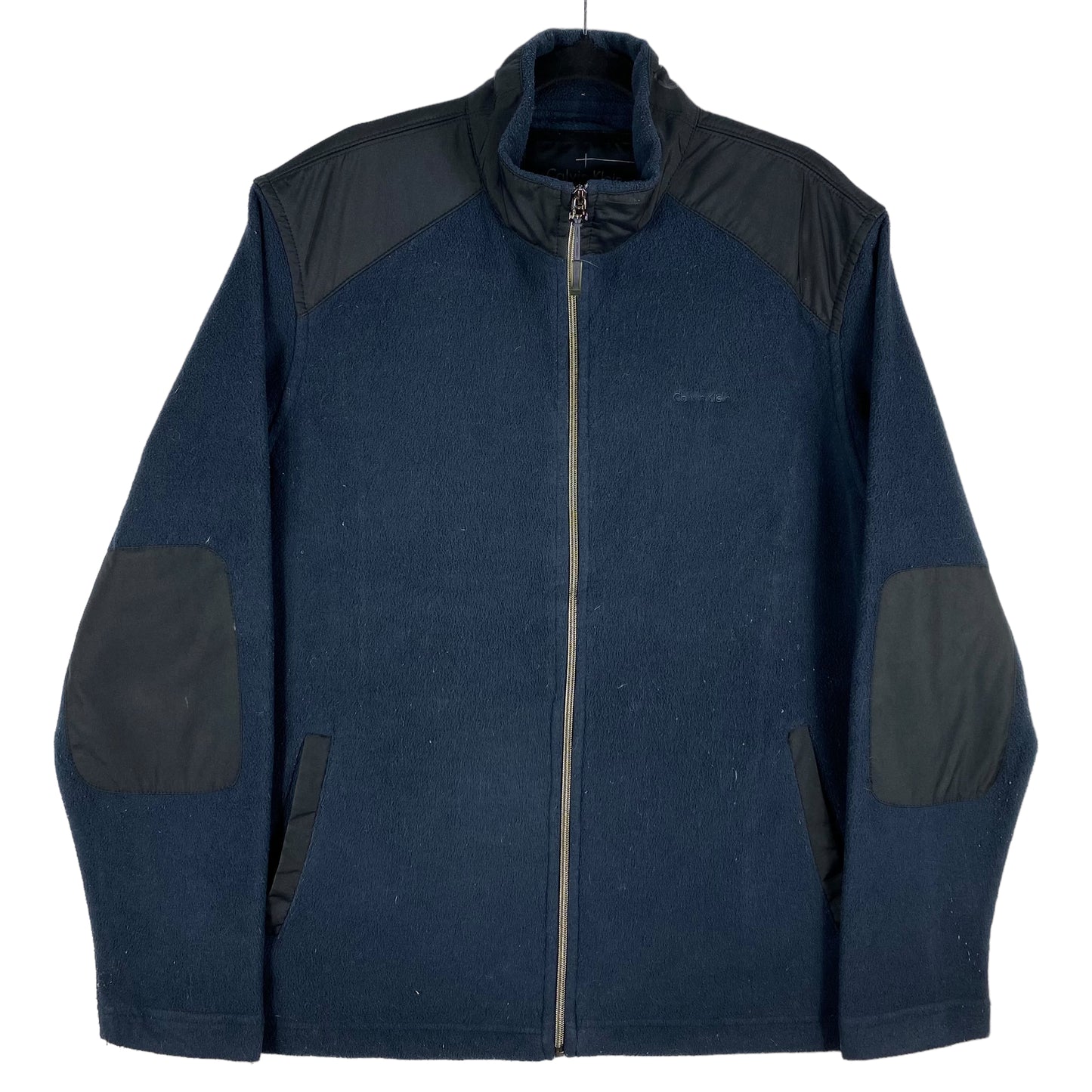 Calvin Klein Dark Blue Fleece Hybrid Jacket Size L