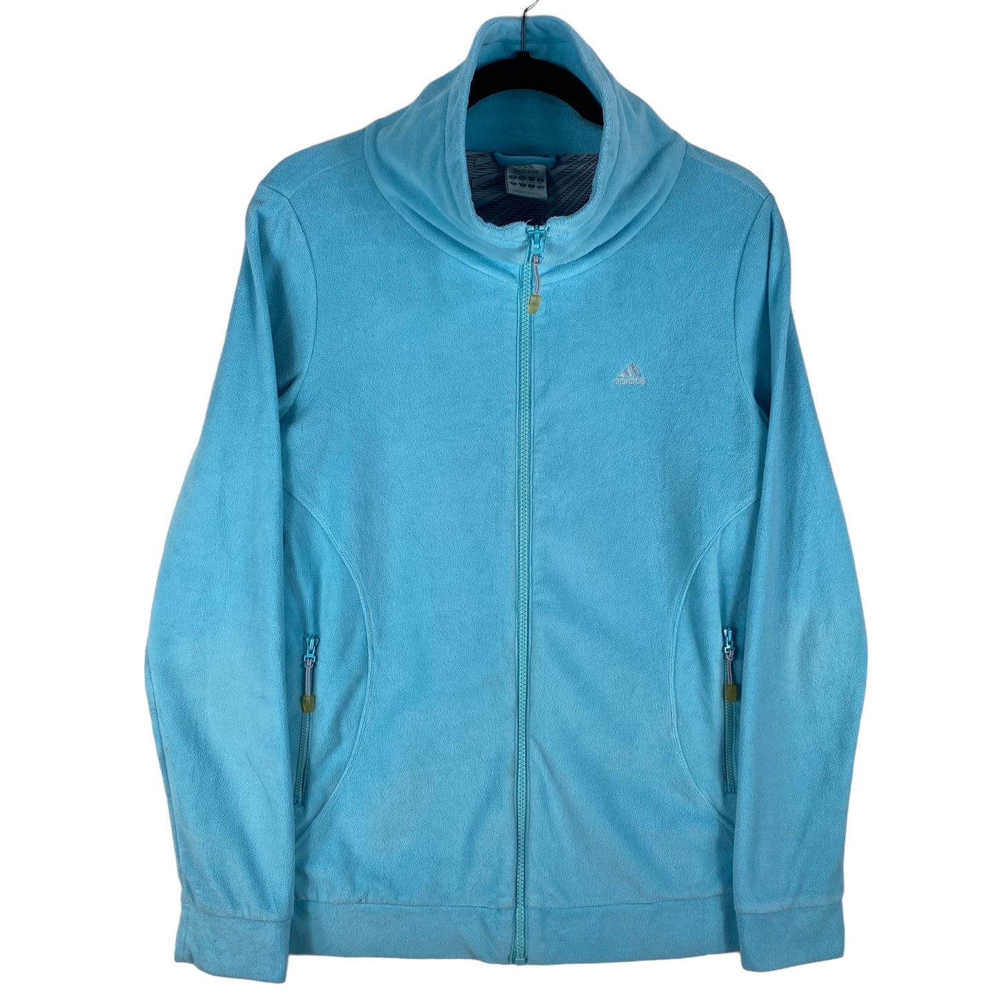 Vintage Adidas 2000's Womens Blue Fleece Jacket Size M
