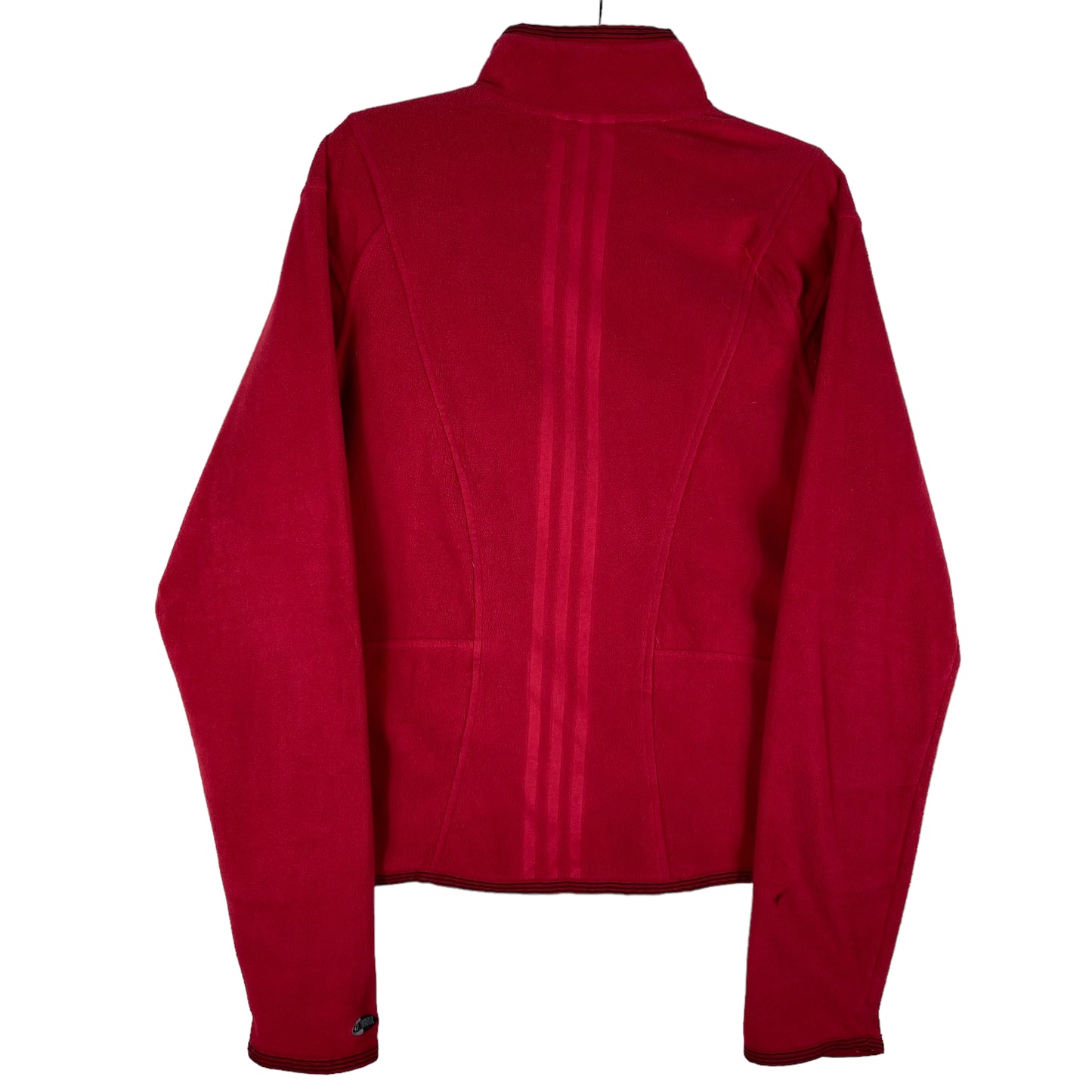 Vintage Adidas 2000's Womens Dark Pink Fleece Jacket Size L