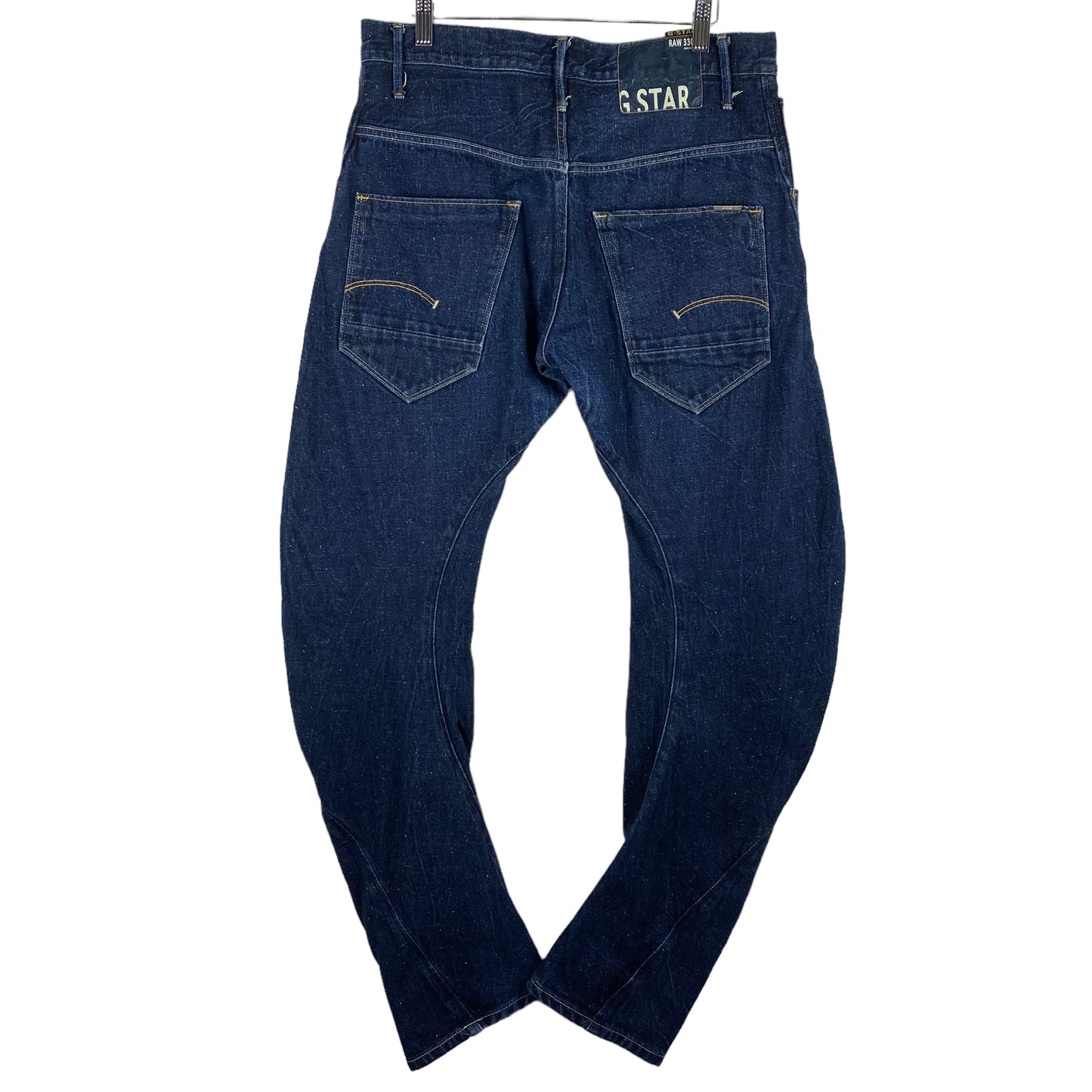 G Star Raw Jeans Dark Blue 3D Fit Tapered Leg Denim Bottoms W32