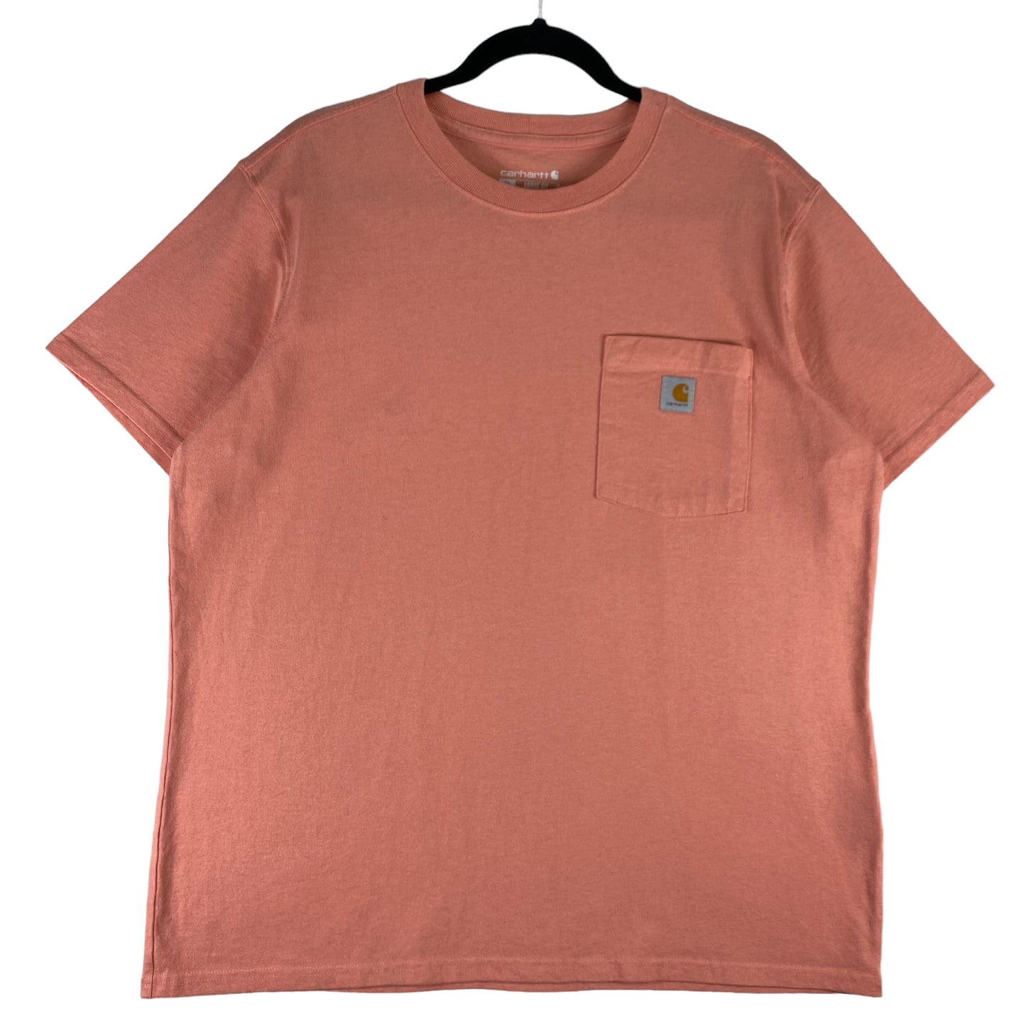 Carhartt Womens Pink Loose Fit Cotton Pocket Tee Shirt Size XL