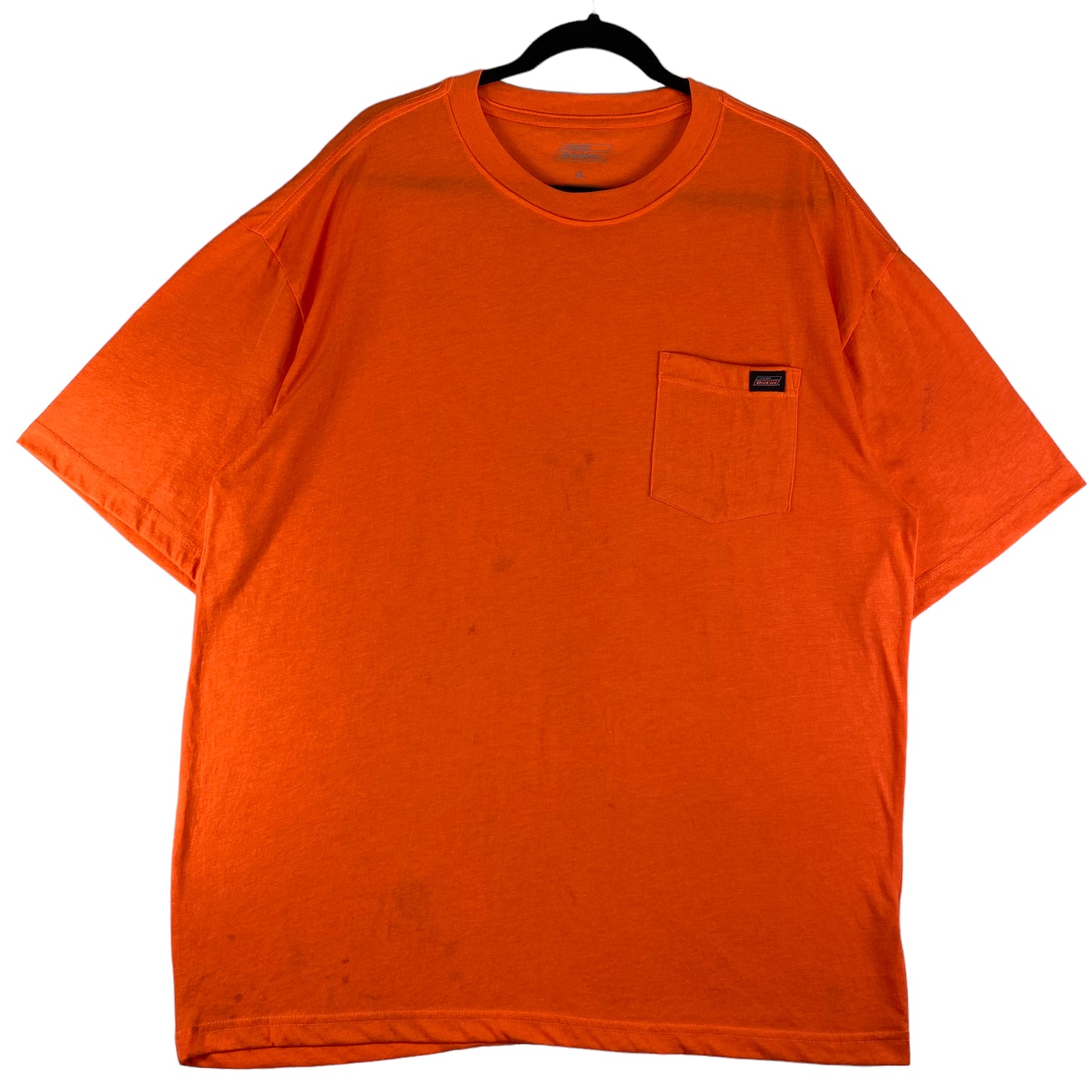 Dickies Bright Orange Stretch Pocket Tee Shirt Size XL