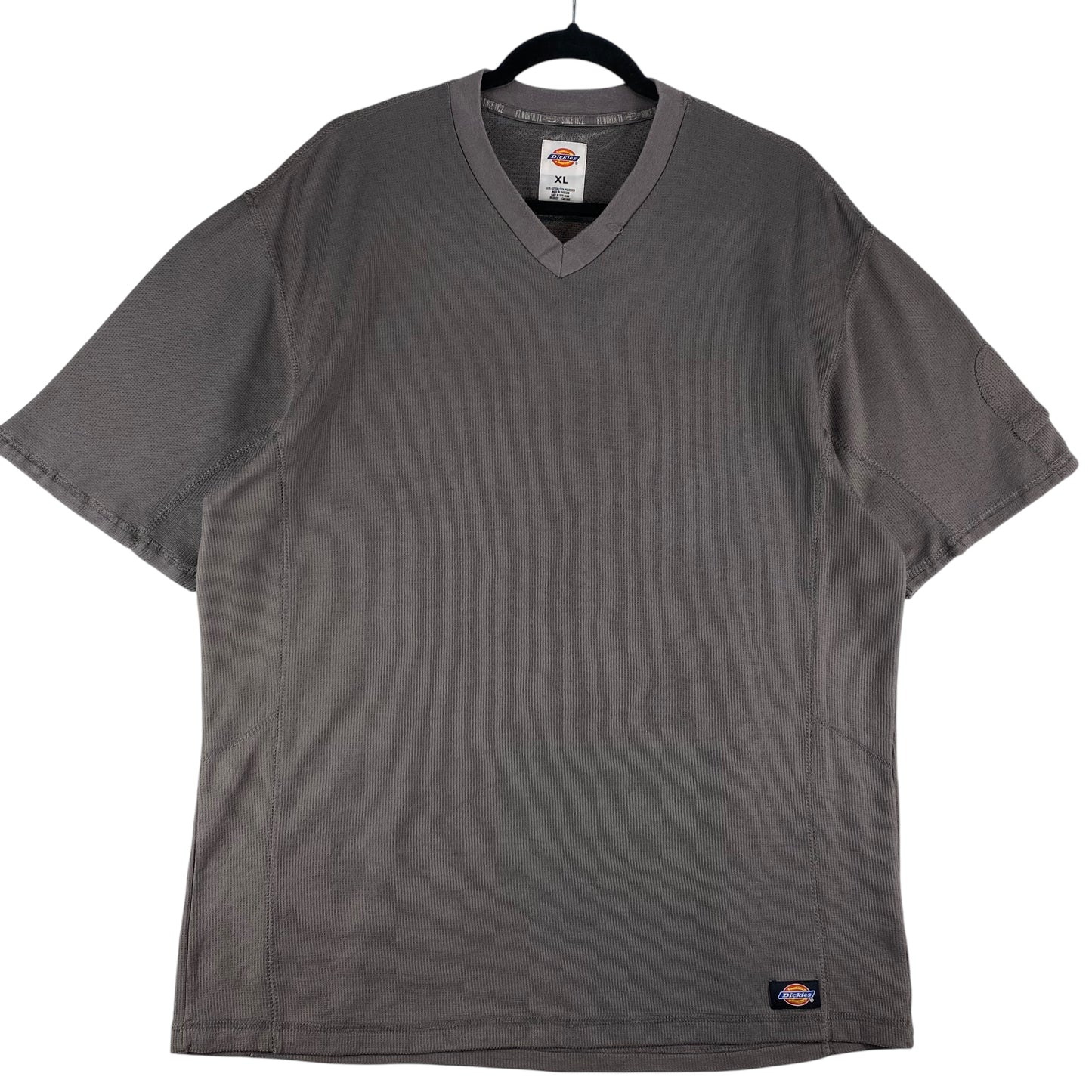Dickies Grey Thick Blend Mesh V Neck Tee Shirt Size XL