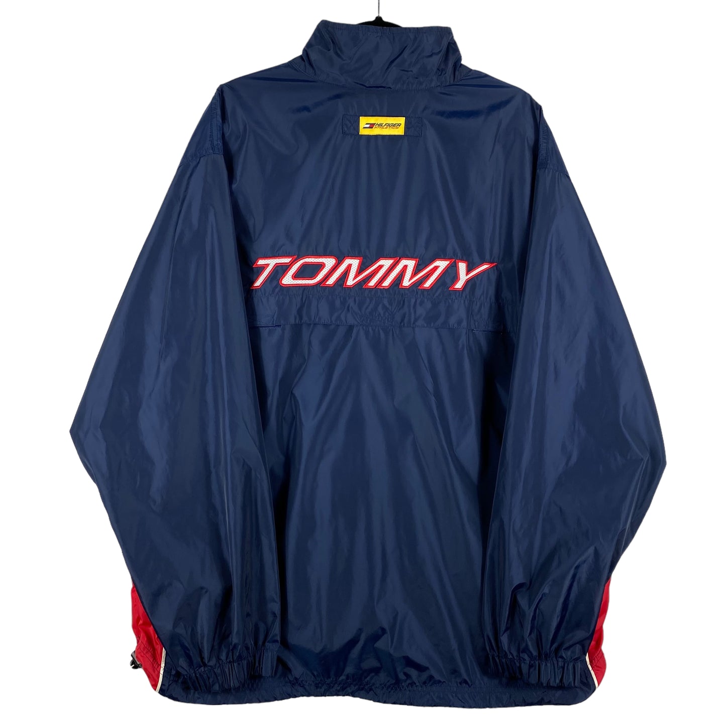 Vintage Hilfiger Athletics 90's Dark Blue Nylon Light Jacket Size XL