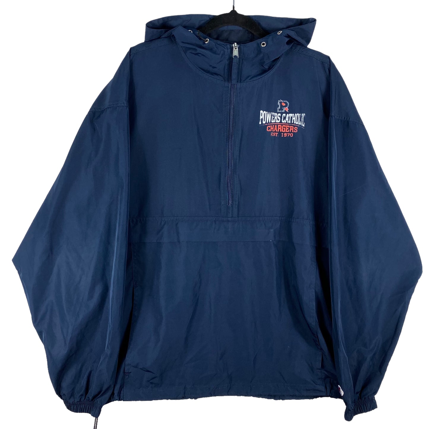 Champion Dark Blue Powers Catholic Chargers Light Spray Jacket Size L