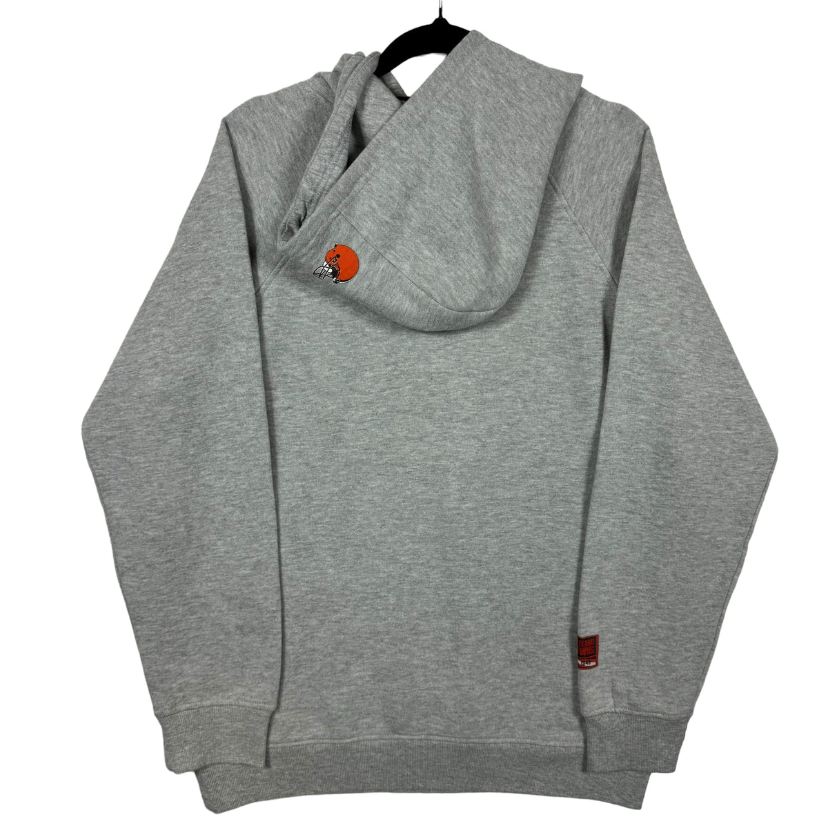 NFL Team Apparel Cleveland Browns Grey Stretch Cotton Hoodie Size M
