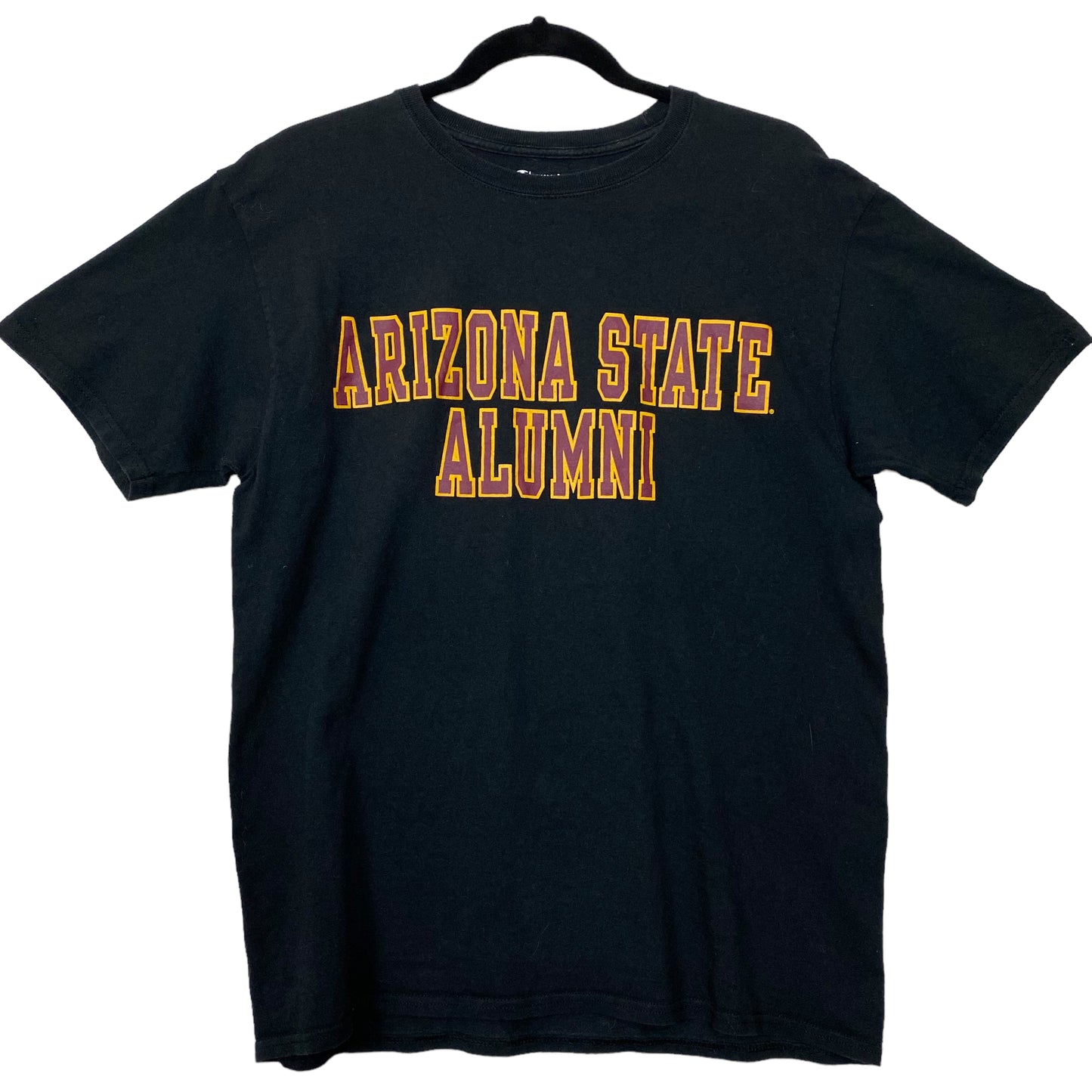 Champion Black Arizona State Alumni Cotton Tee Shirt Size M