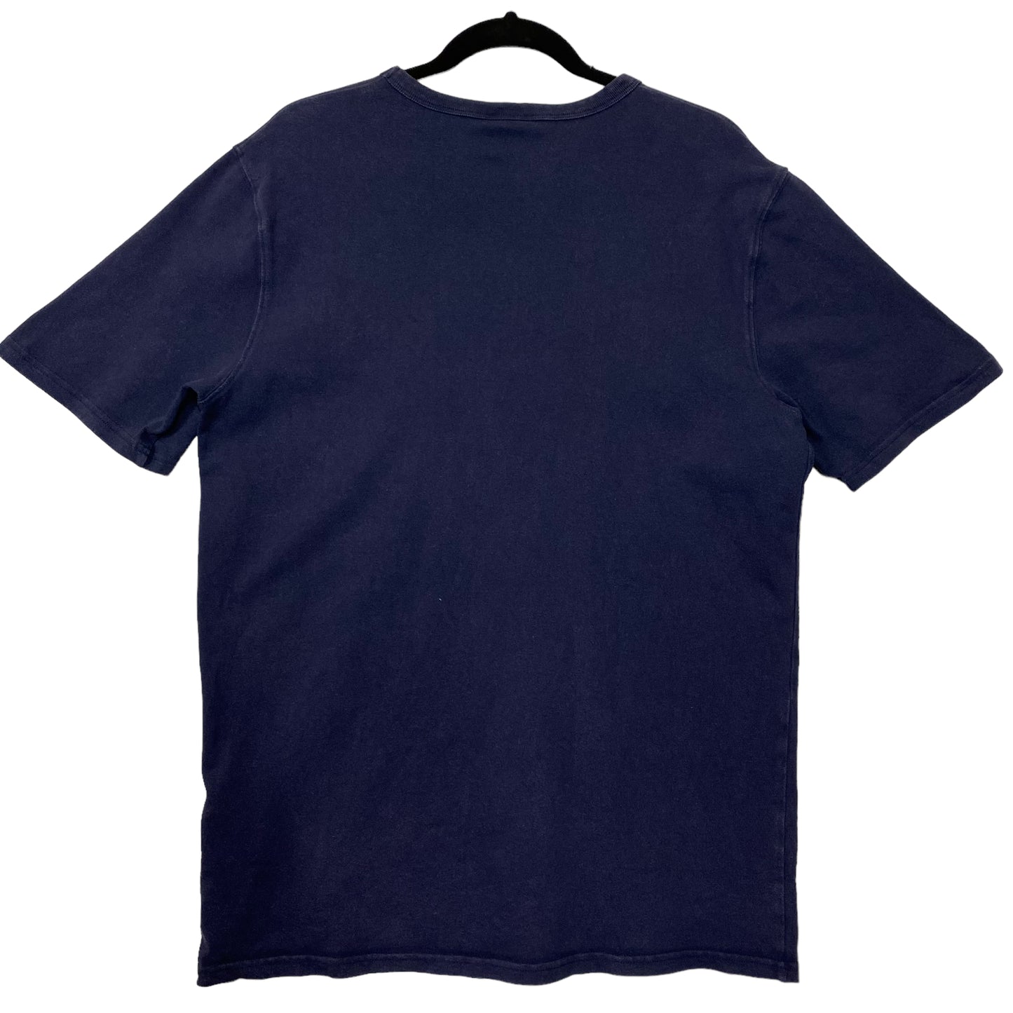 Vintage Champion 2000's Dark Blue Chest Script Embroidered Tee Shirt Size L