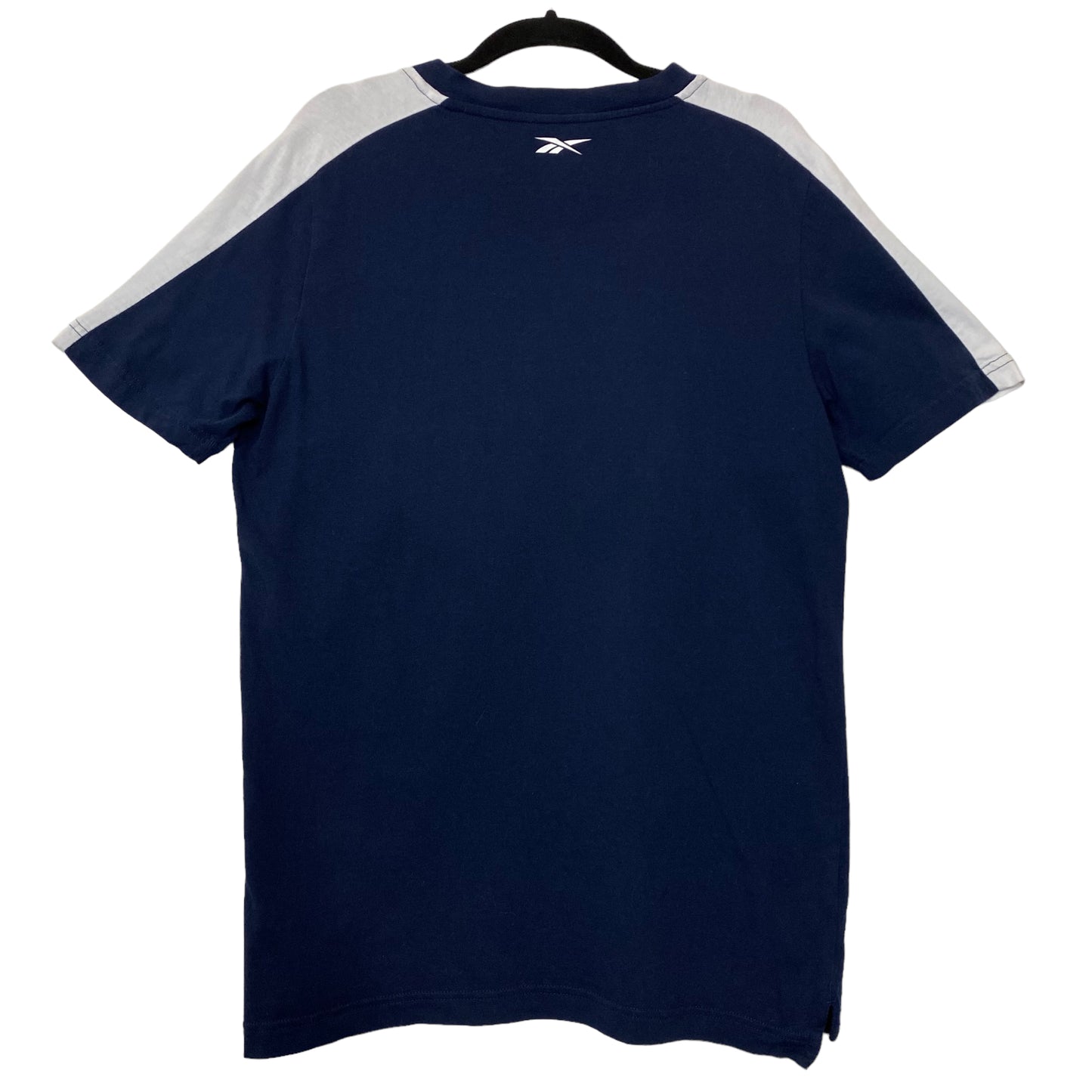 Reebok Dark Blue Chest Script Cotton Tee Shirt Size M