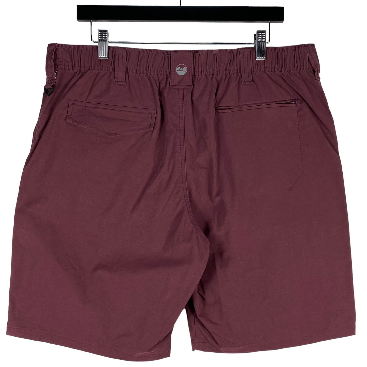 Wrangler Outdoor Maroon Brown Stretch Canvas Chino Shorts W37
