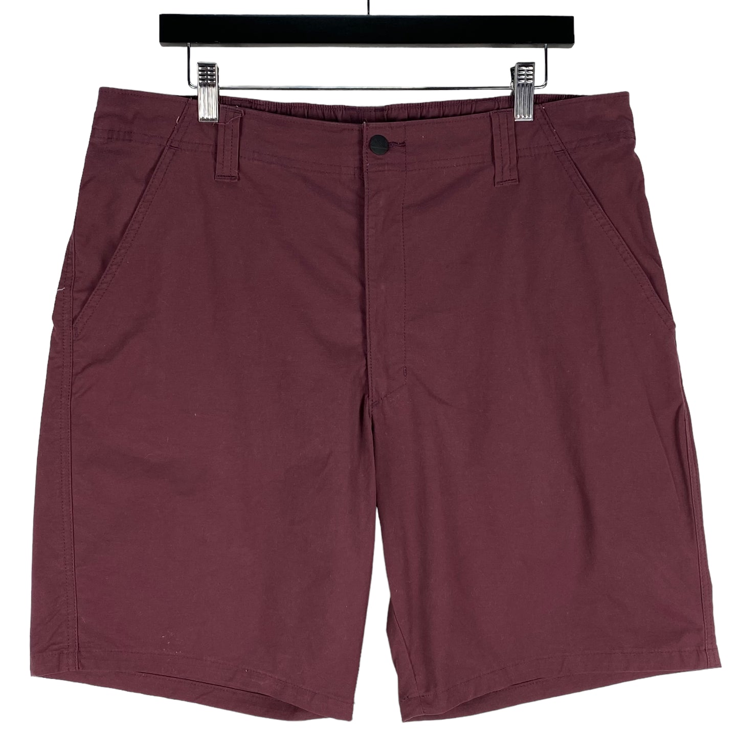 Wrangler Outdoor Maroon Brown Stretch Canvas Chino Shorts W37