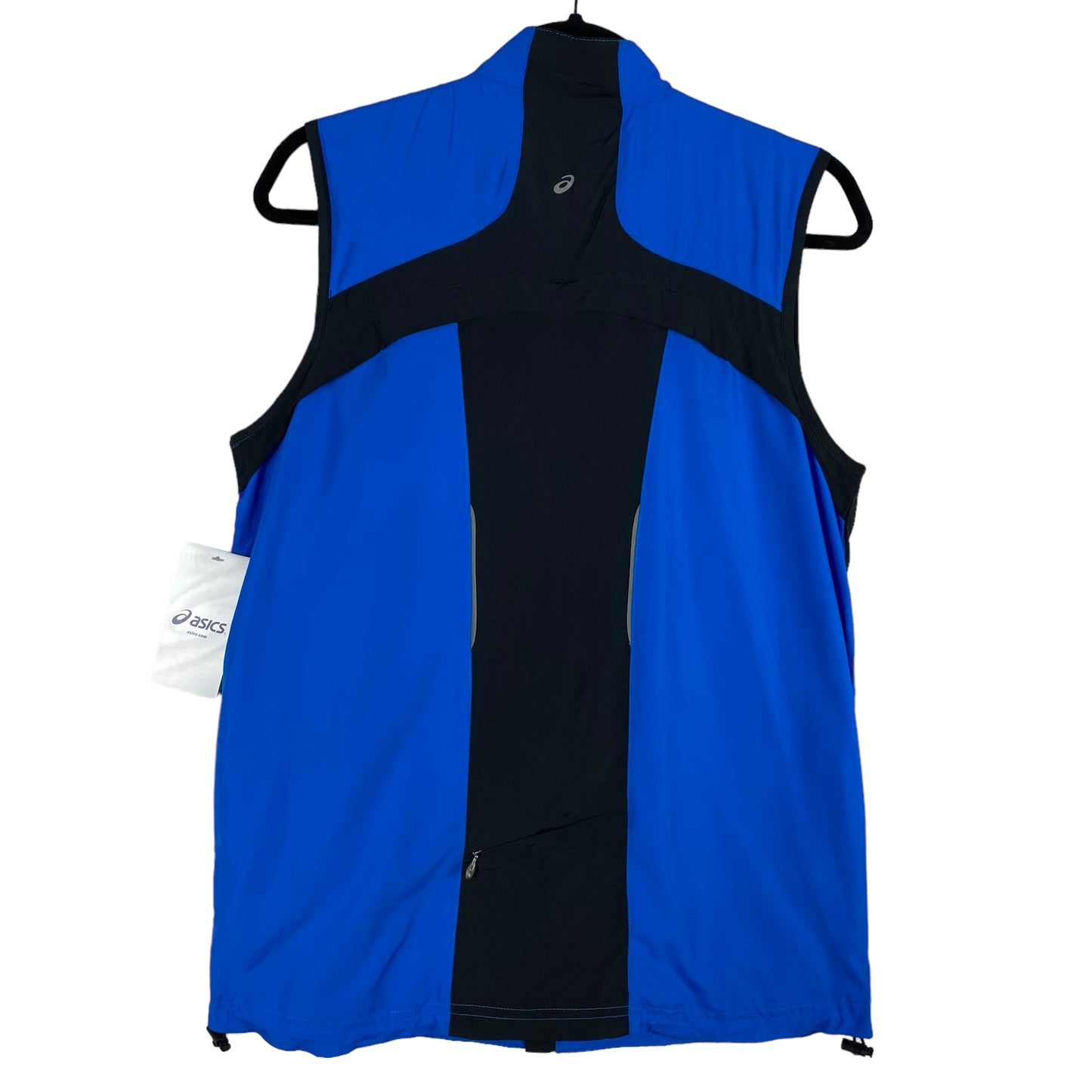 Asics Blue & Black Light Full Zip Running Vest Size S